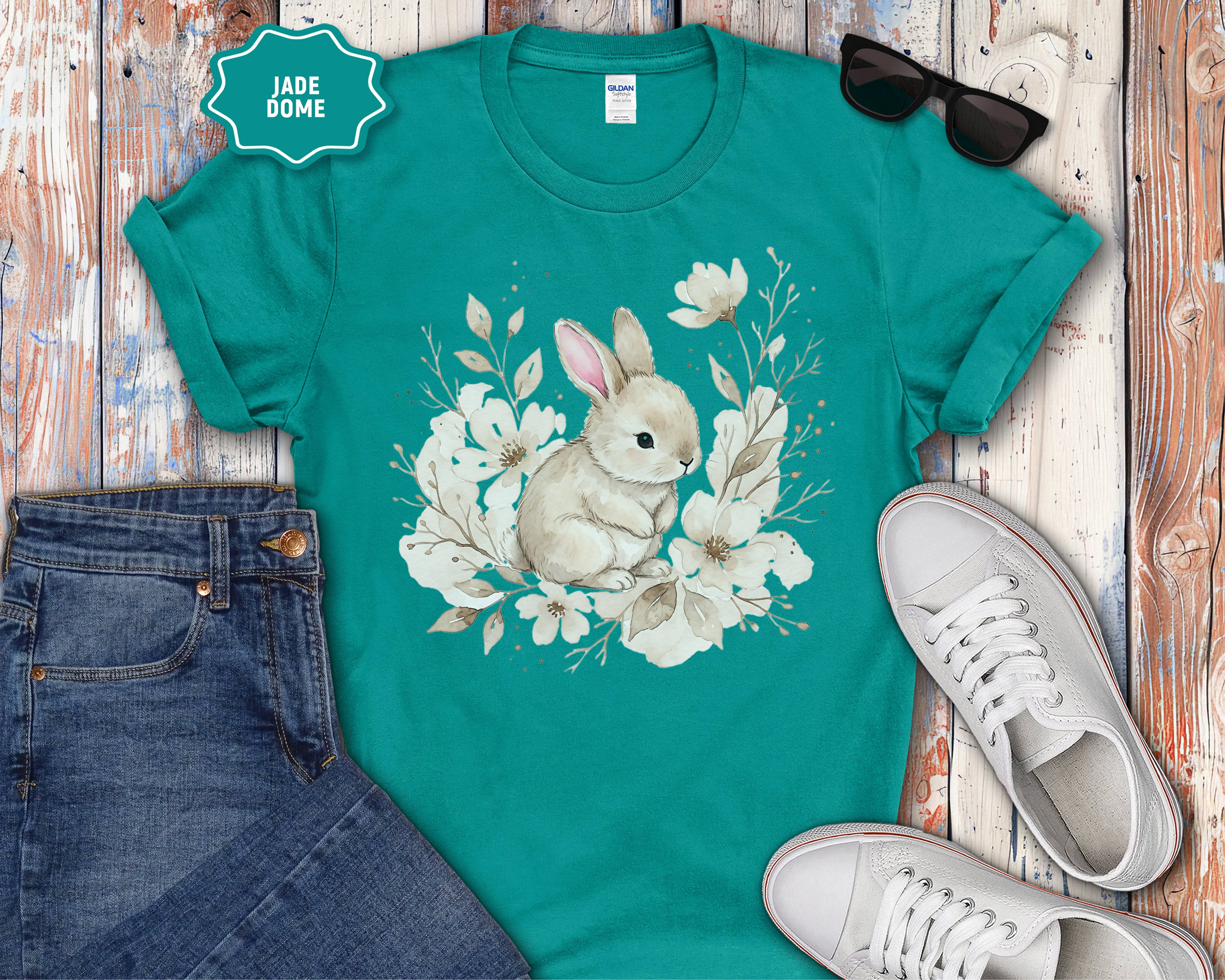 Spring Easter Pastel Rabbit Tee