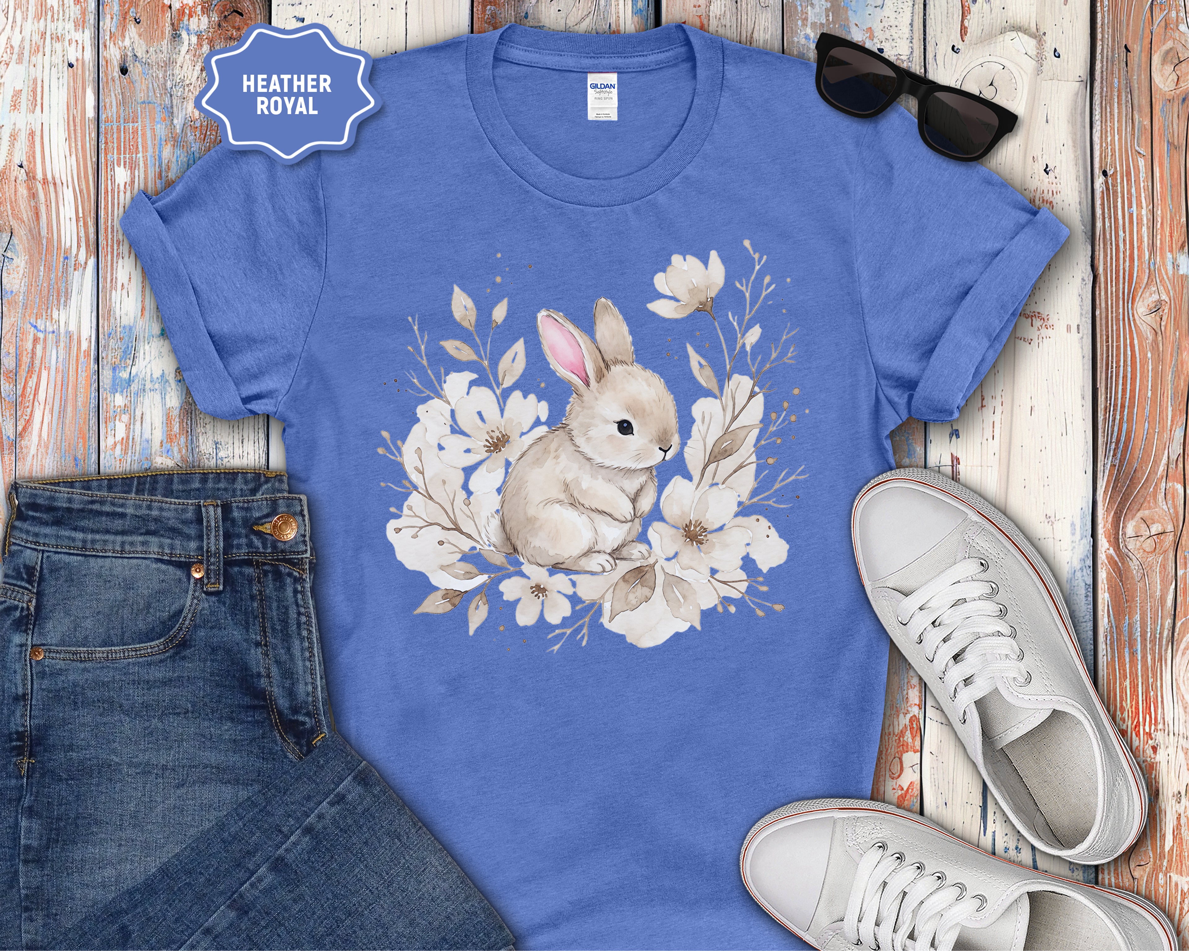 Spring Easter Pastel Rabbit Tee
