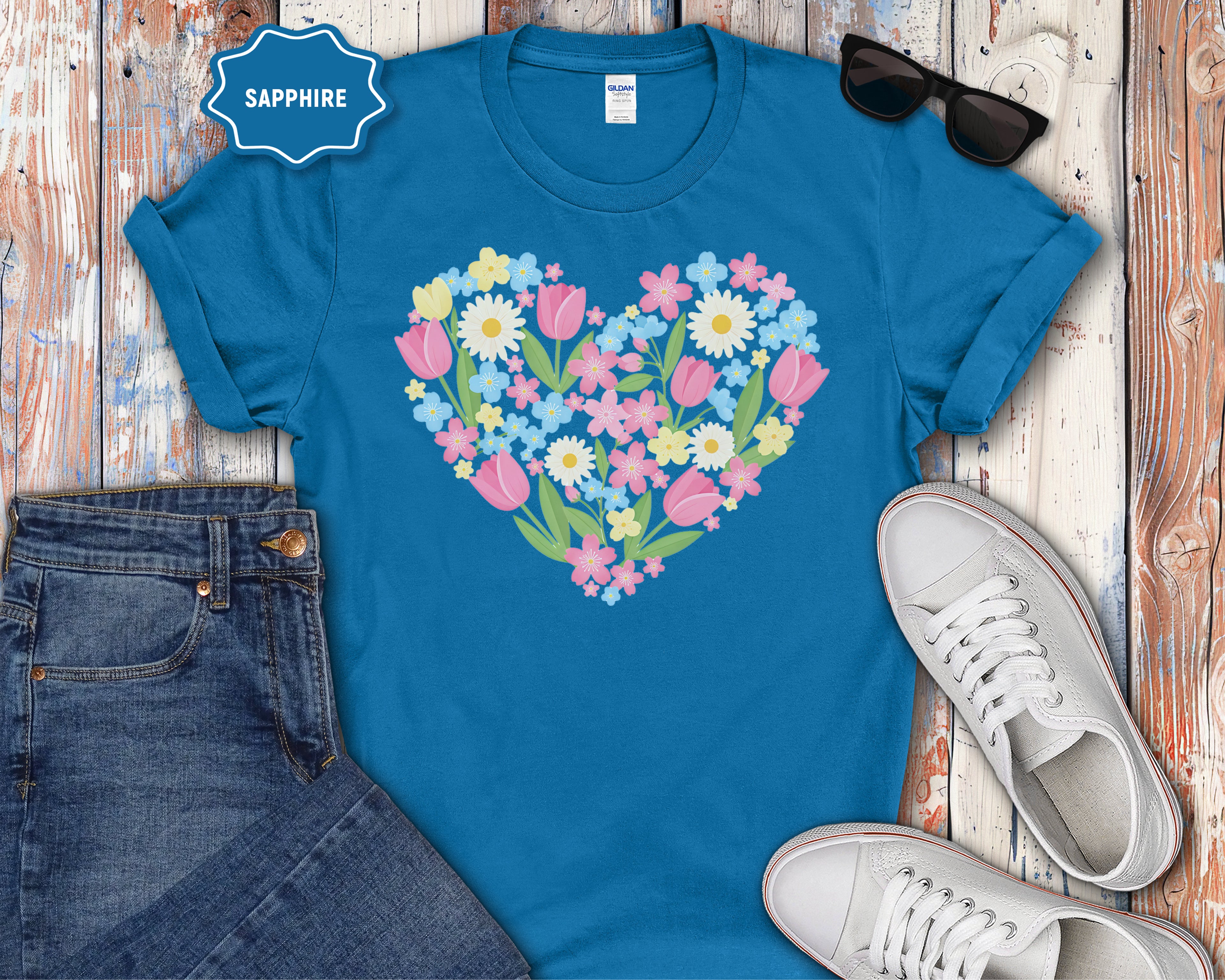 Floral Heart T-Shirt