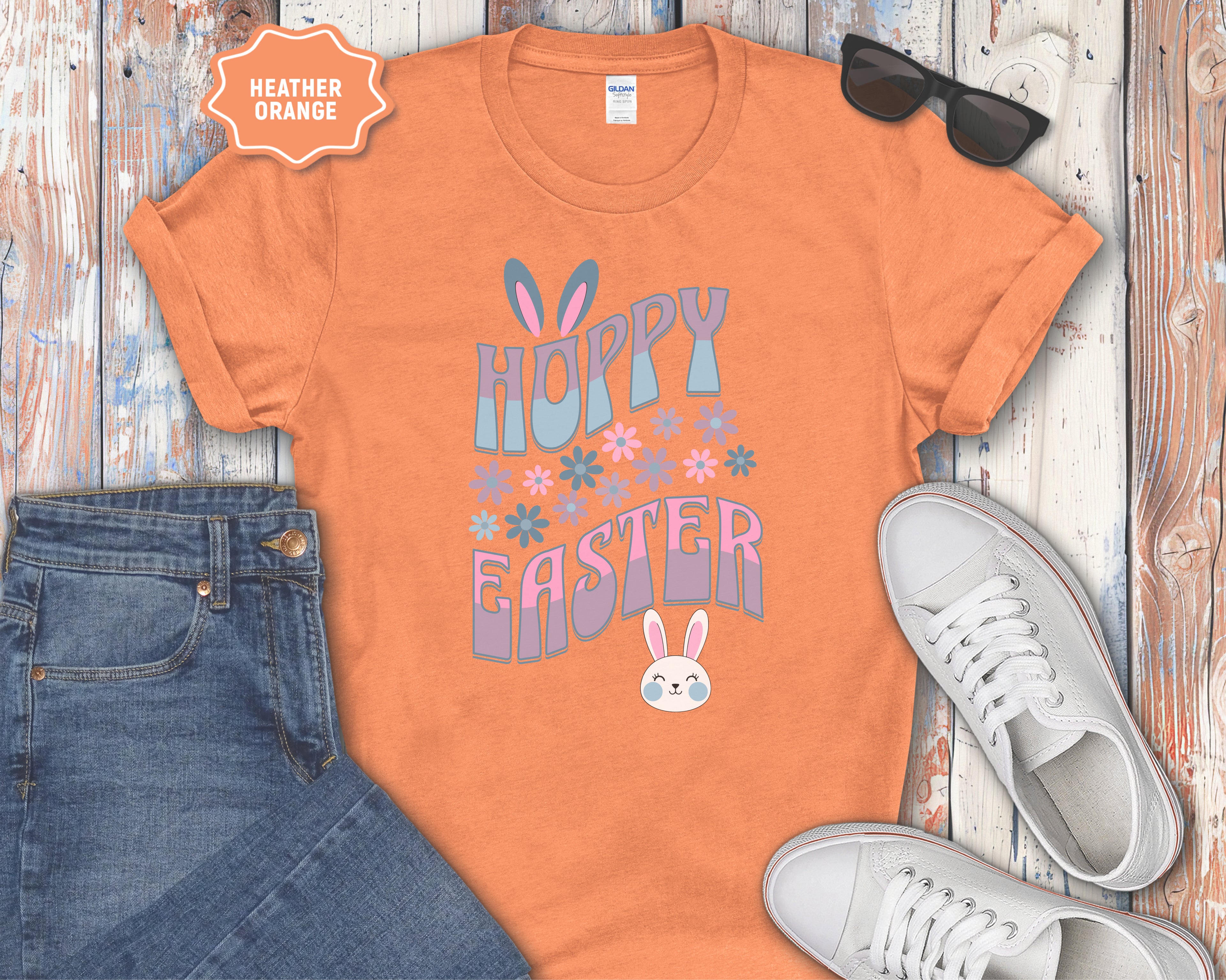 "Hoppy Easter" Bunny Graphic Tee