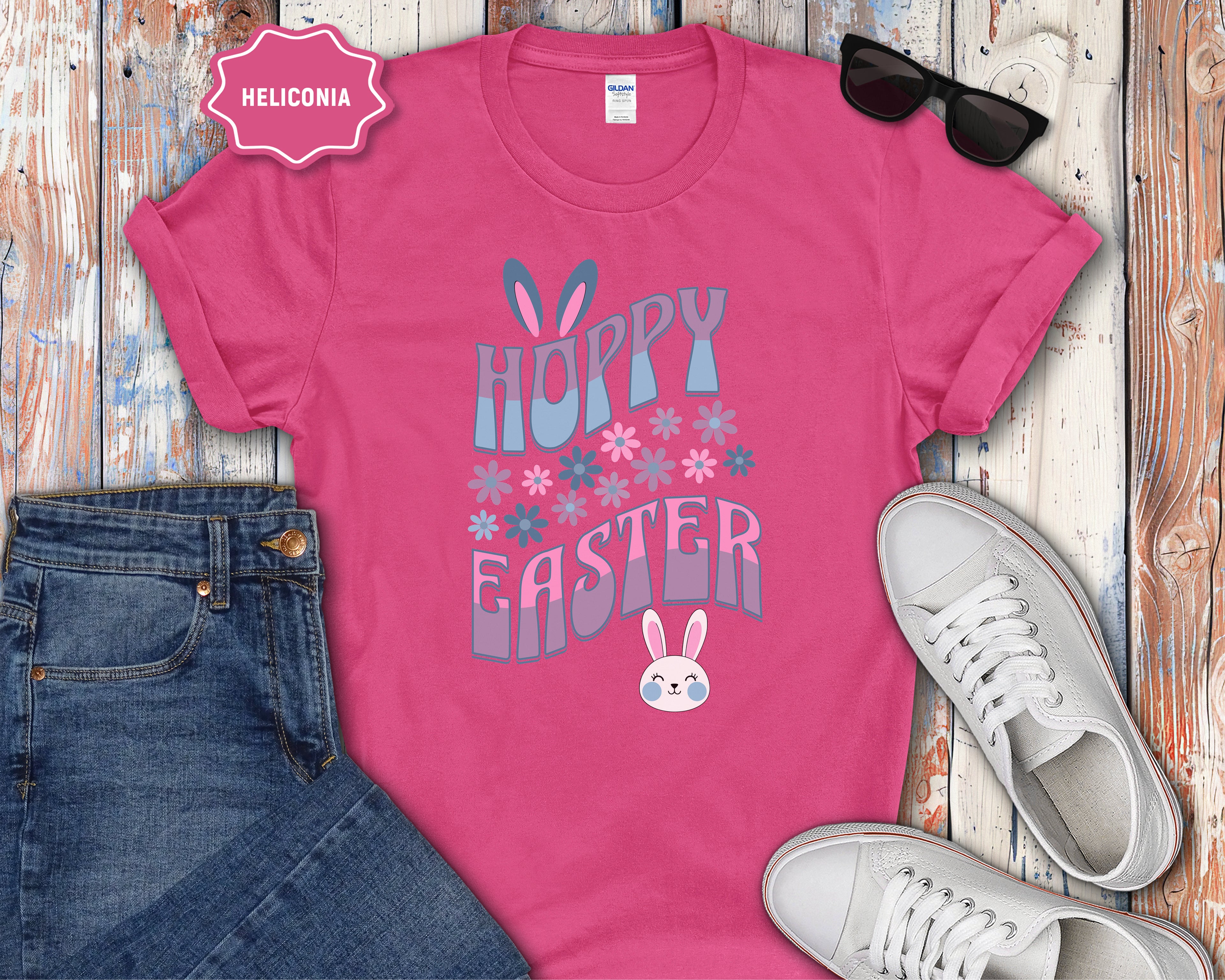 "Hoppy Easter" Bunny Graphic Tee