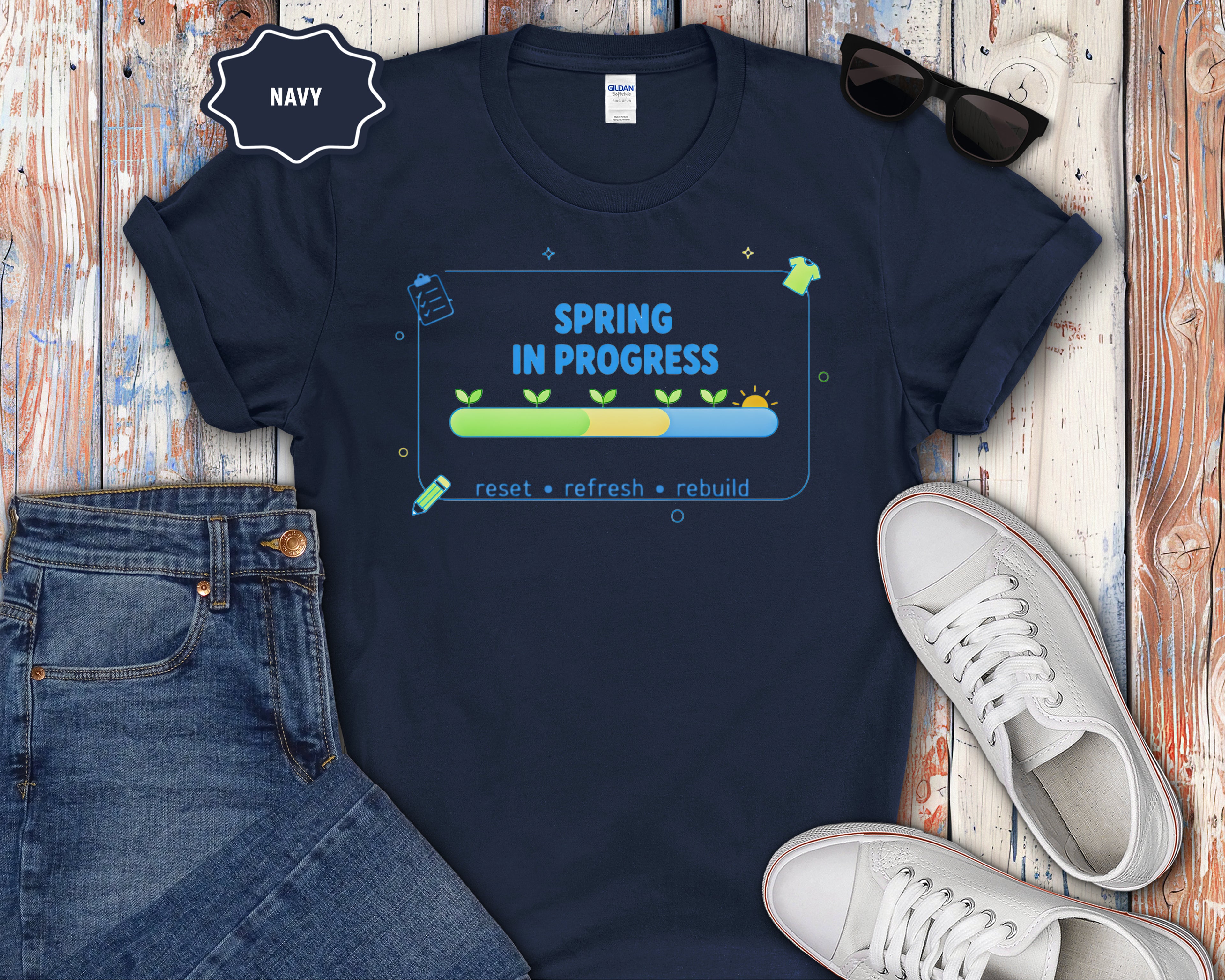 Spring in Progress T‑Shirt