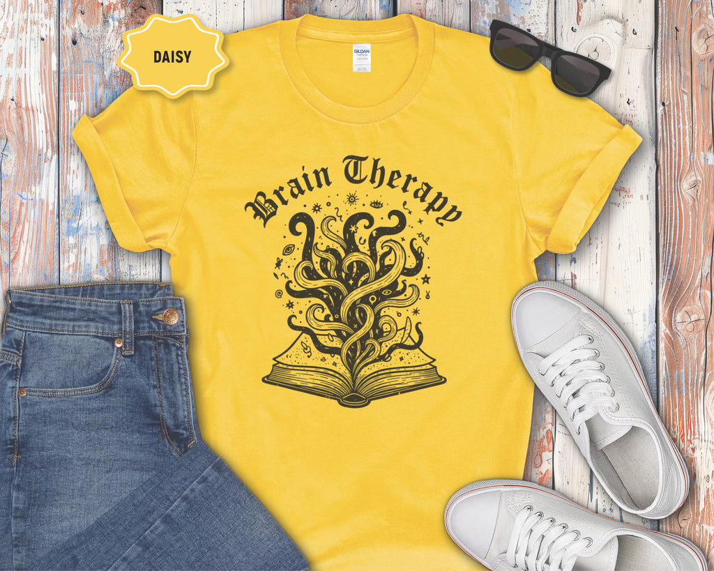 Brain Therapy Book Illustration T-Shirt