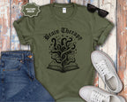 Brain Therapy Book Illustration T-Shirt