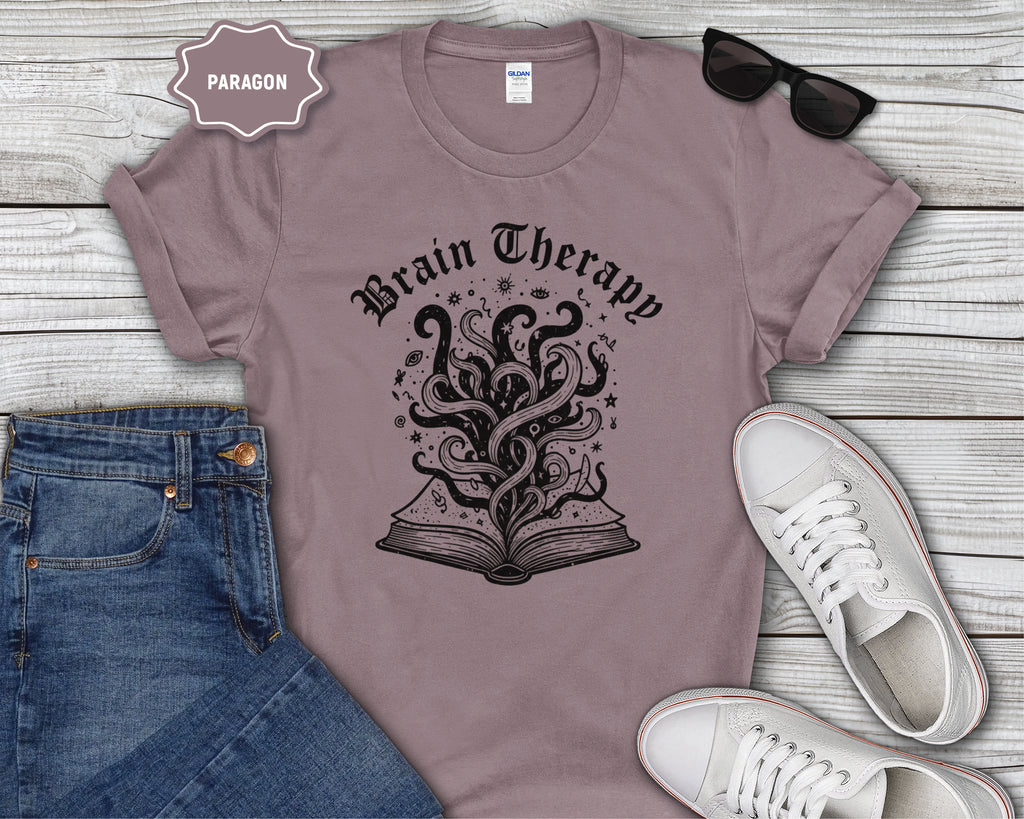 Brain Therapy Book Illustration T-Shirt