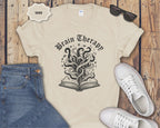 Brain Therapy Book Illustration T-Shirt