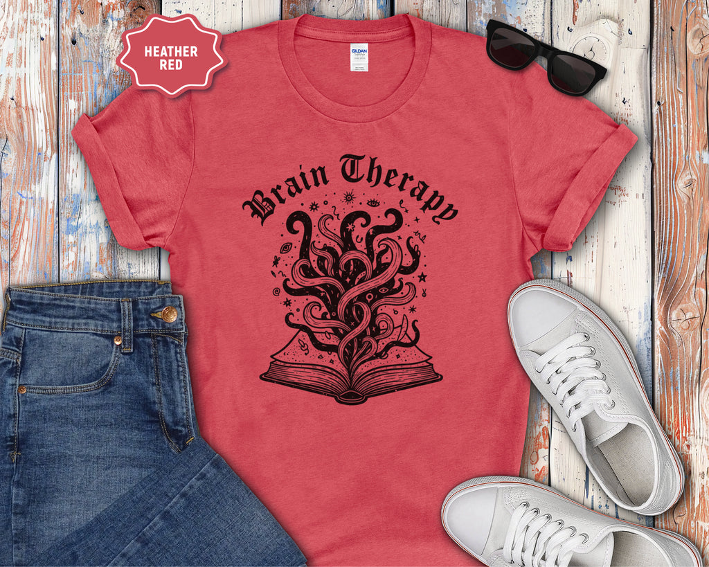 Brain Therapy Book Illustration T-Shirt