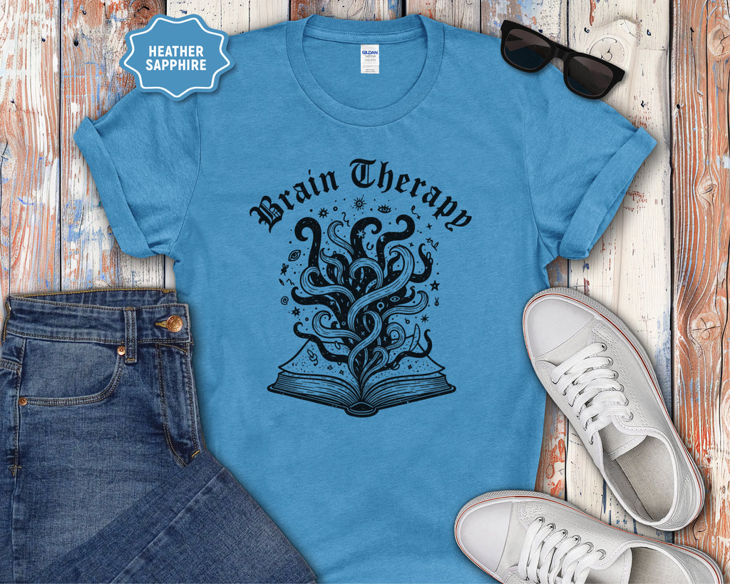Brain Therapy Book Illustration T-Shirt