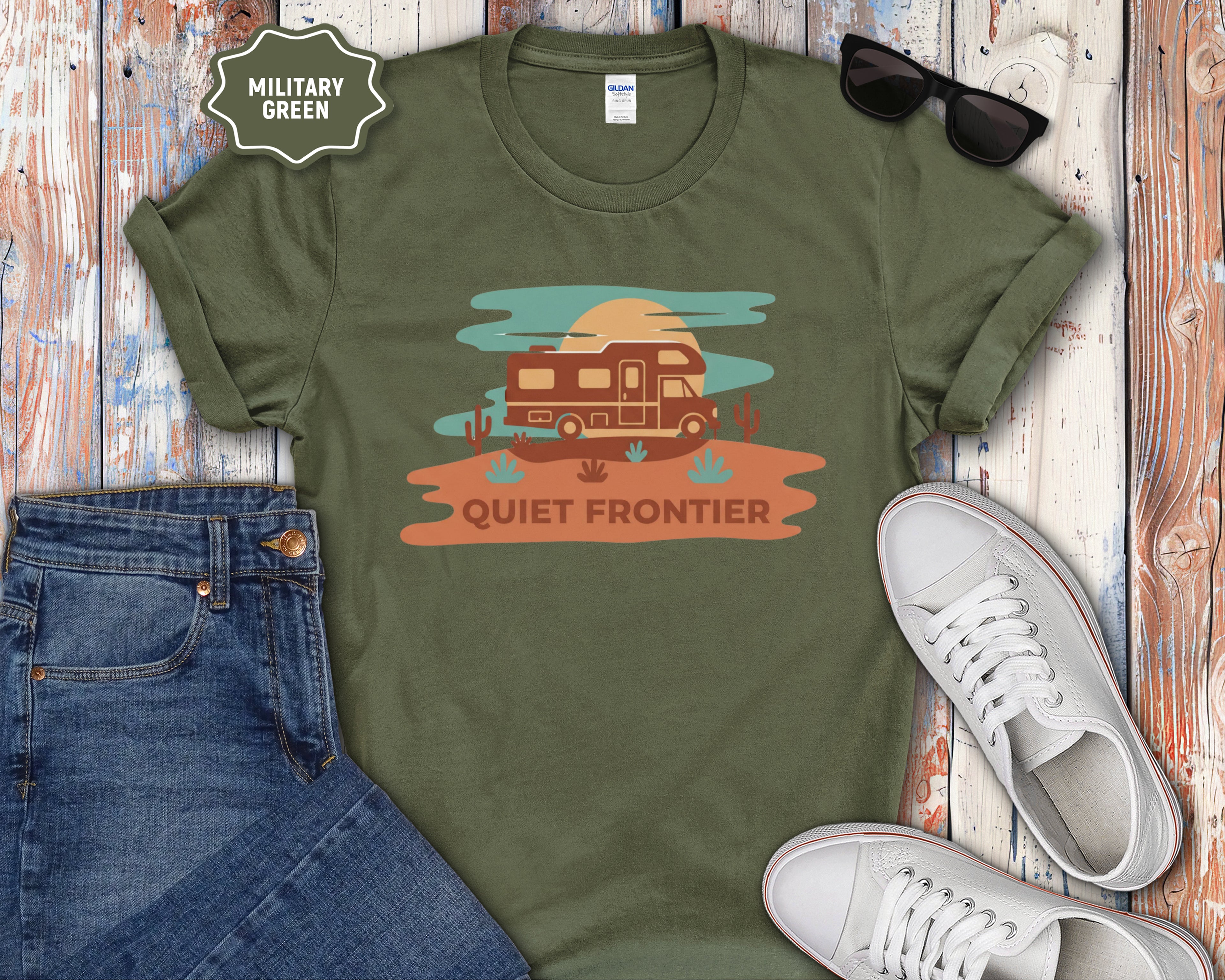 Quiet Frontier Class C RV T-Shirt