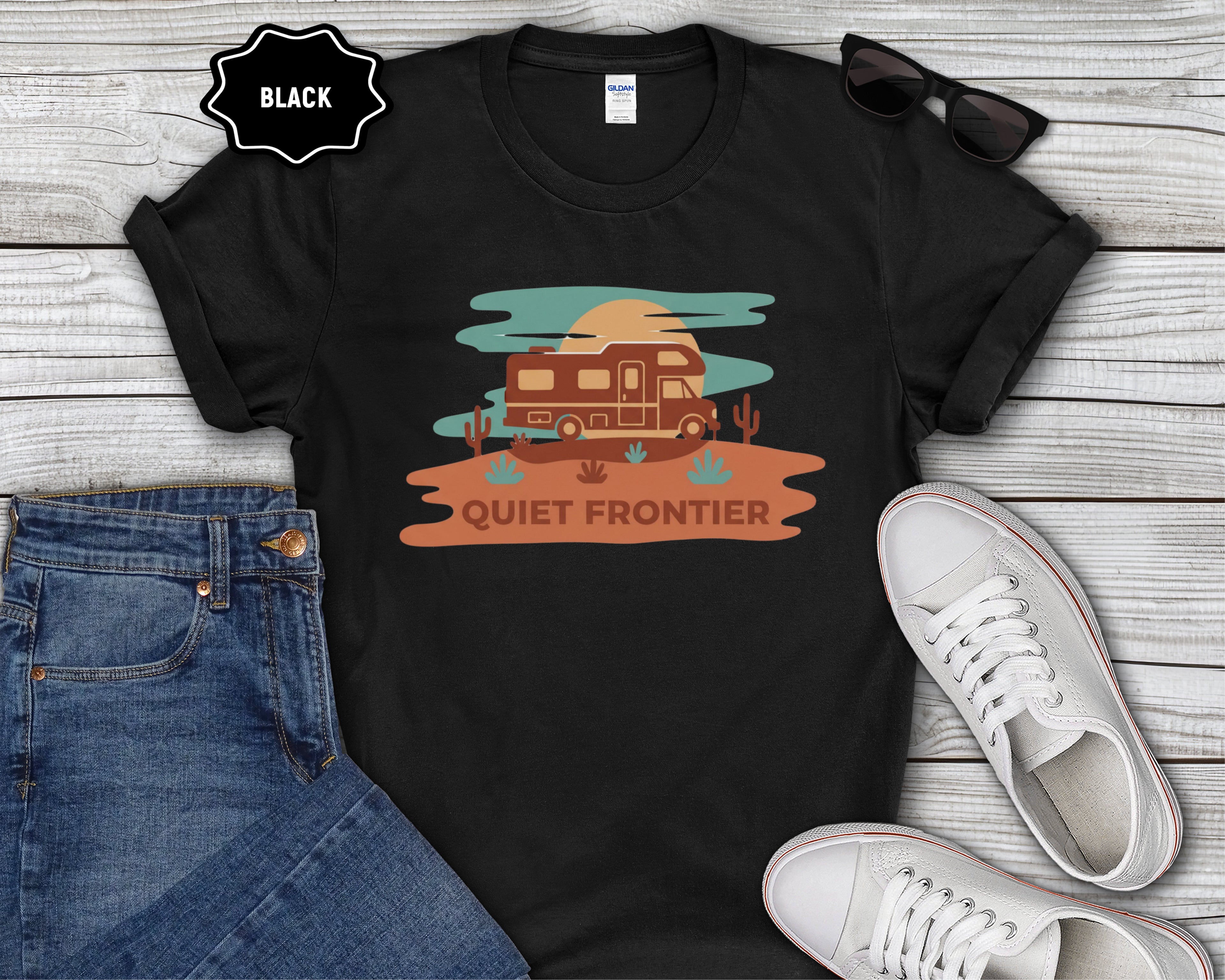 Quiet Frontier Class C RV T-Shirt