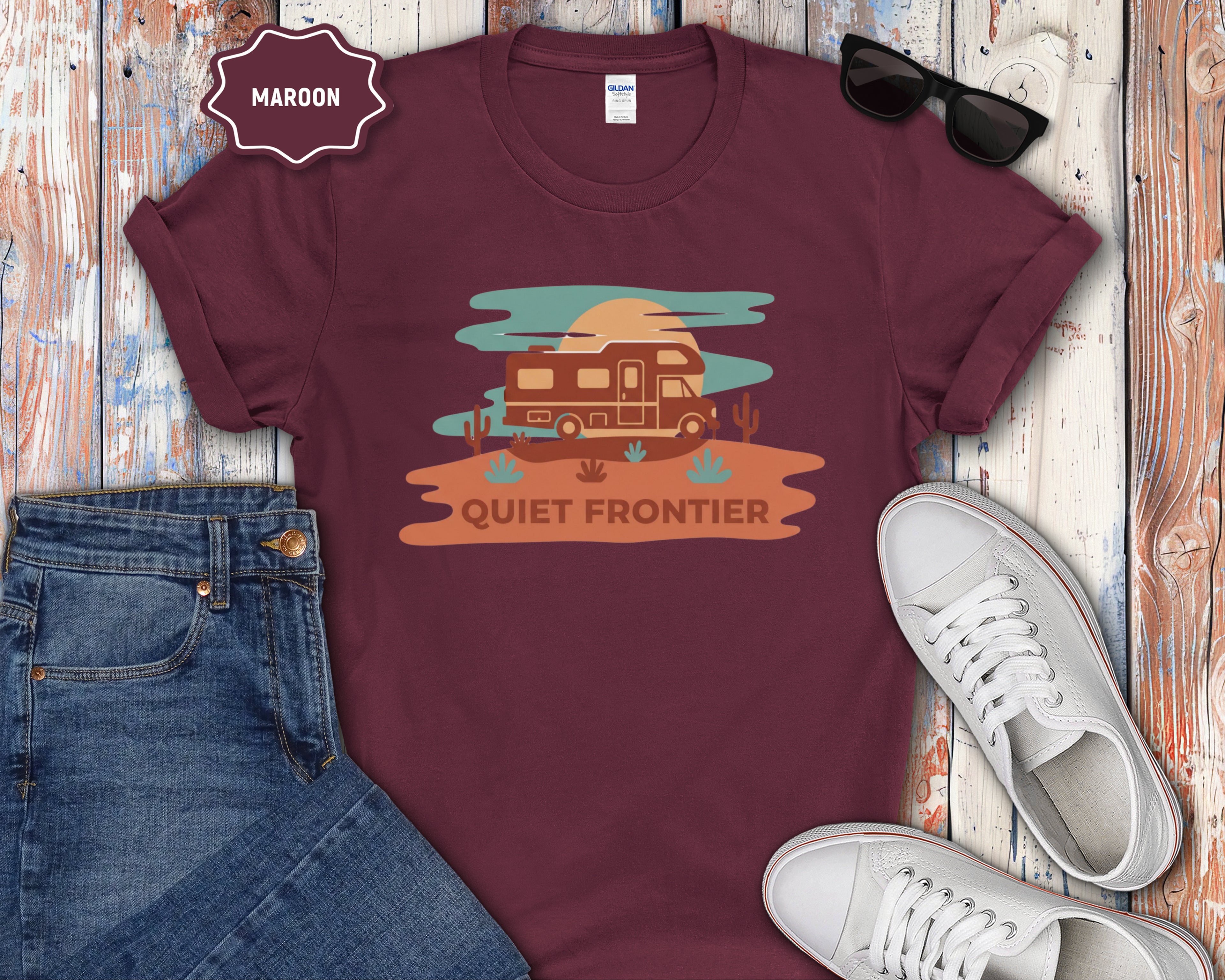 Quiet Frontier Class C RV T-Shirt