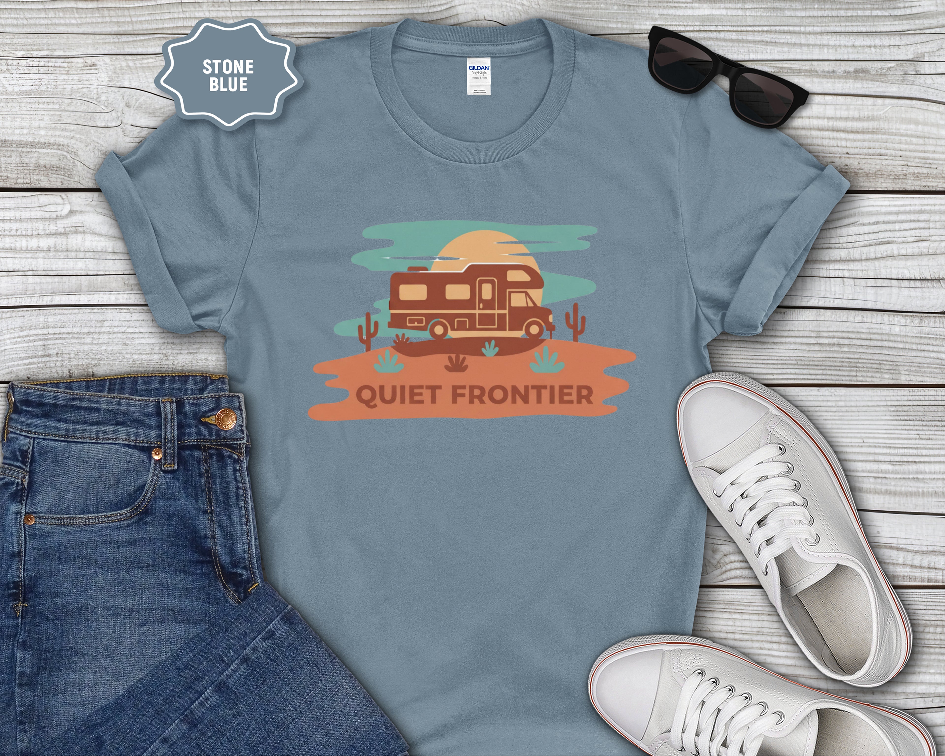 Quiet Frontier Class C RV T-Shirt
