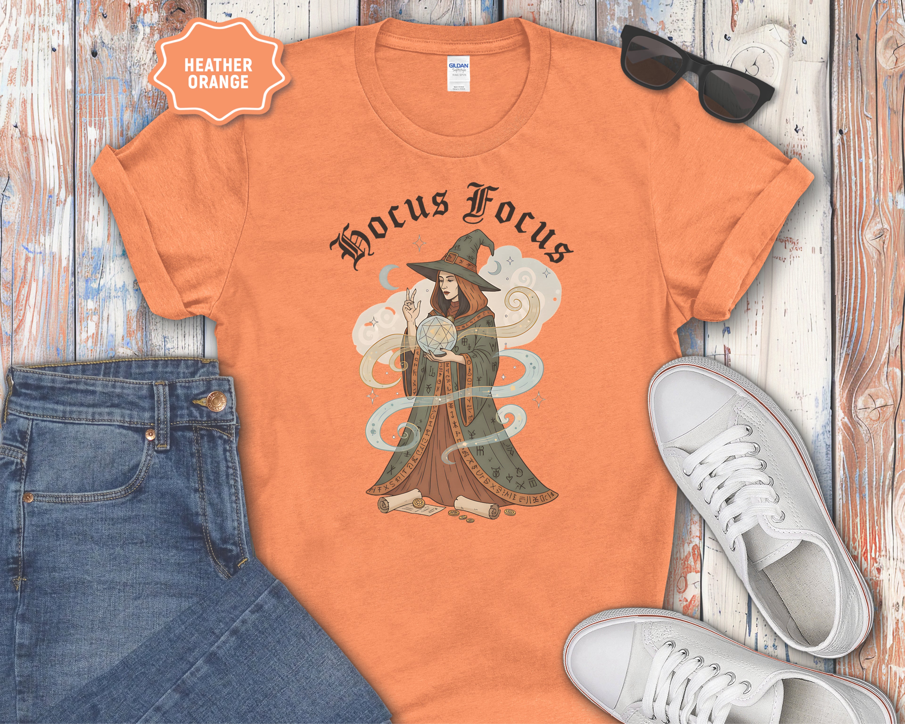 Hocus Focus Vintage Witch T-Shirt