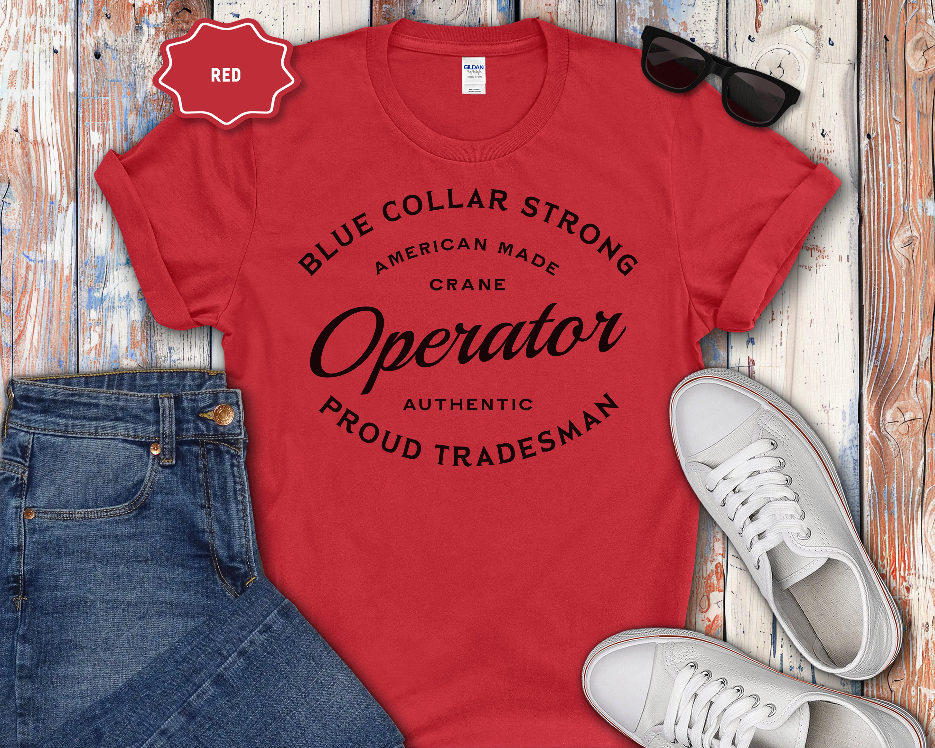 Crane Operator Proud Tradesman T-Shirt