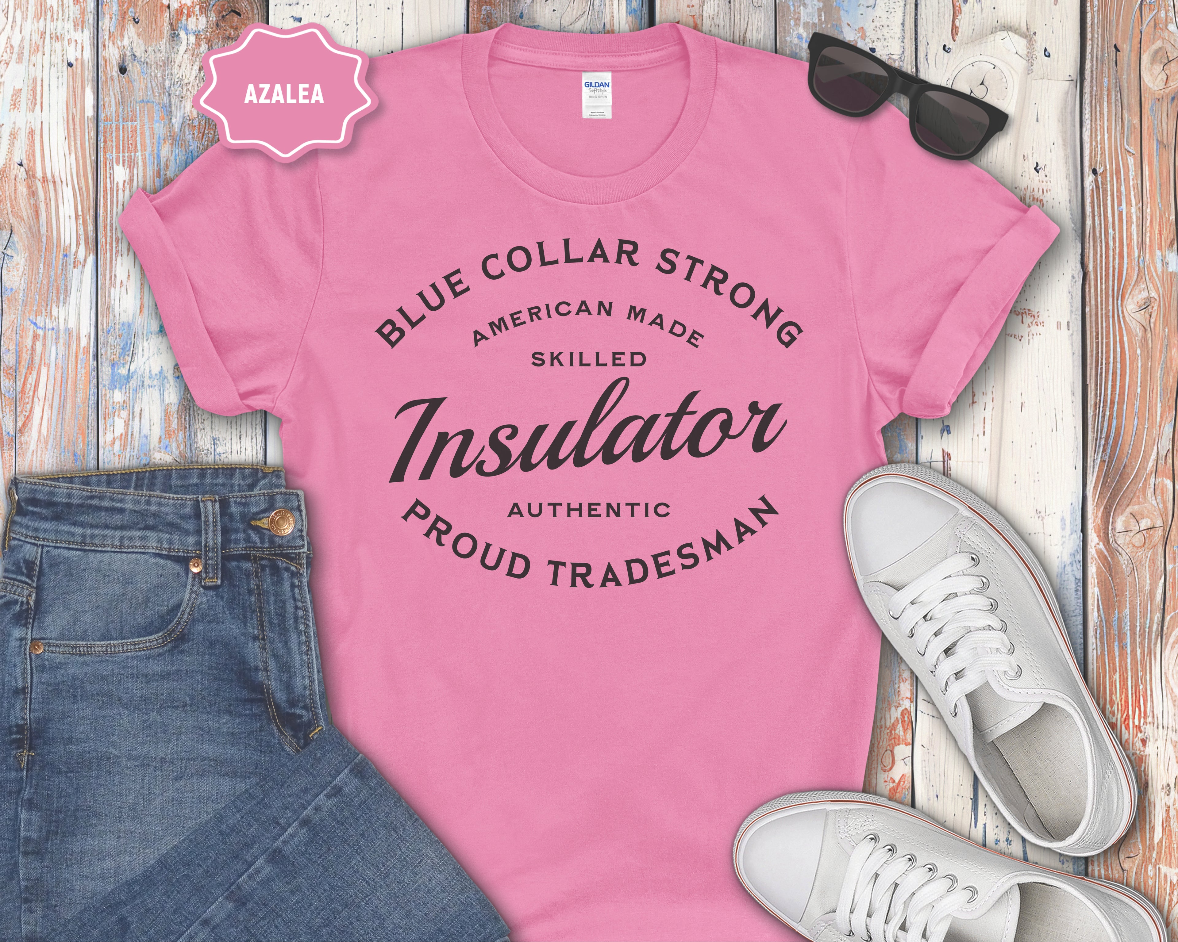 Insulator Proud Tradesman T-Shirt — "Blue Collar Strong"