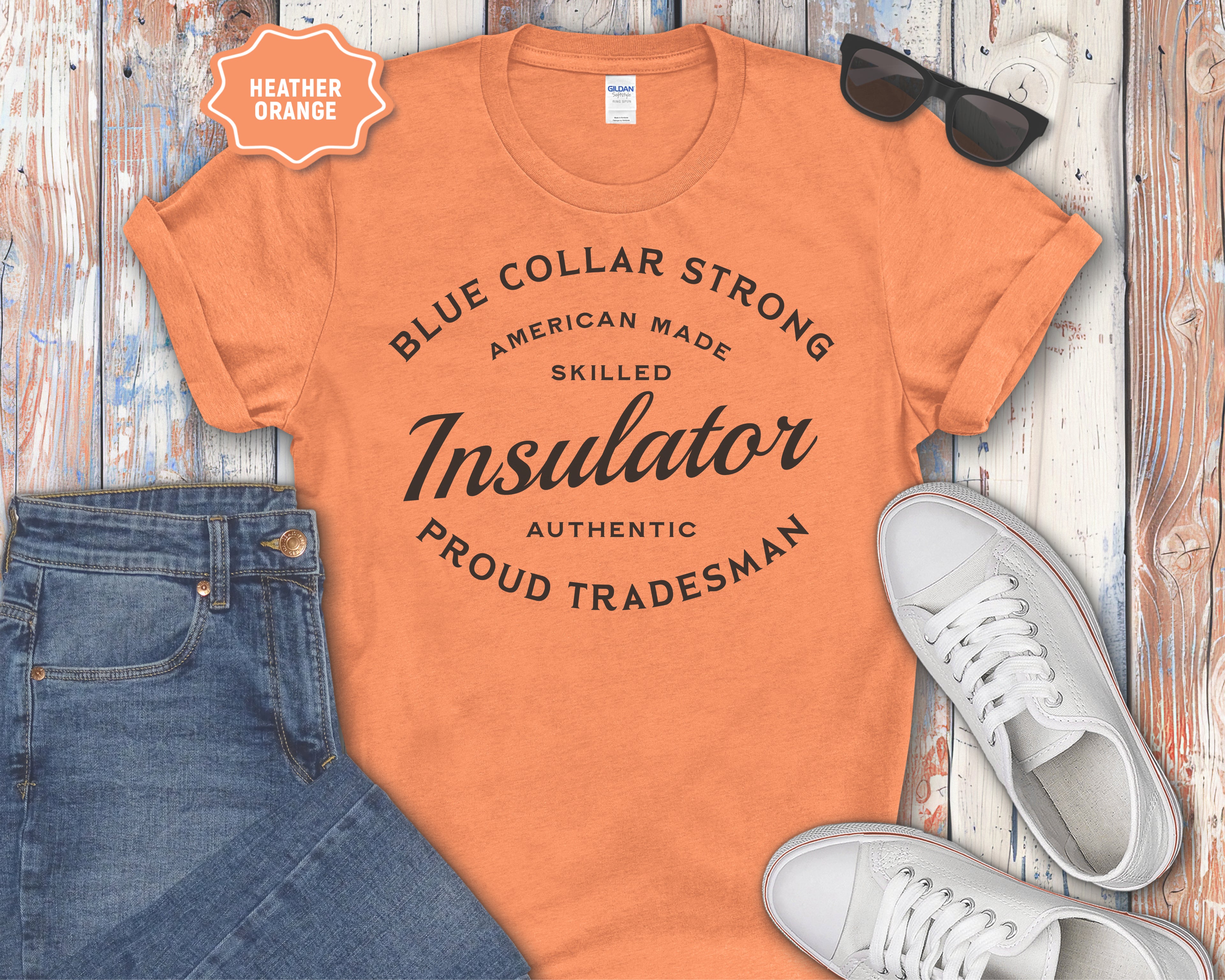 Insulator Proud Tradesman T-Shirt — "Blue Collar Strong"