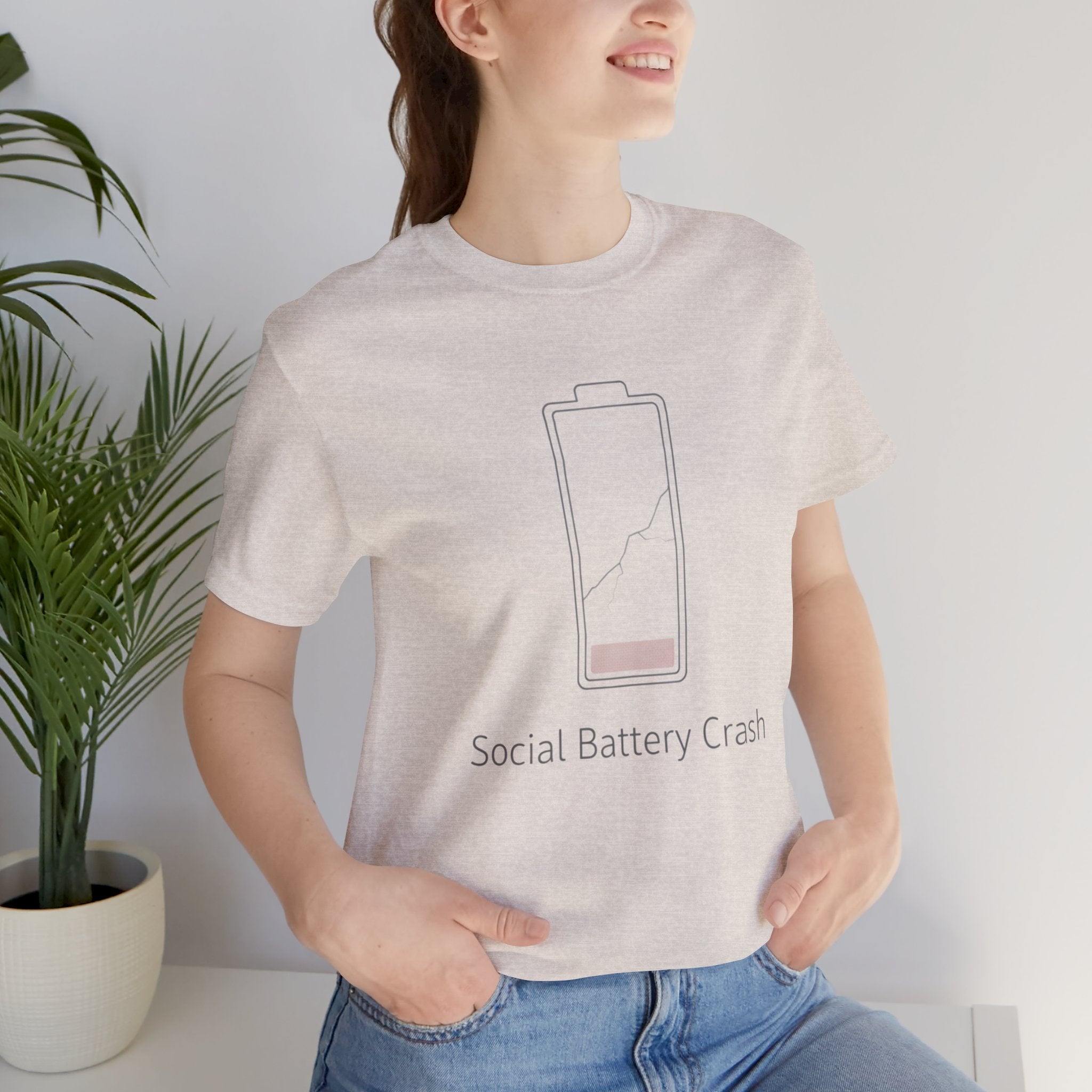 Social Battery Crash Tee
