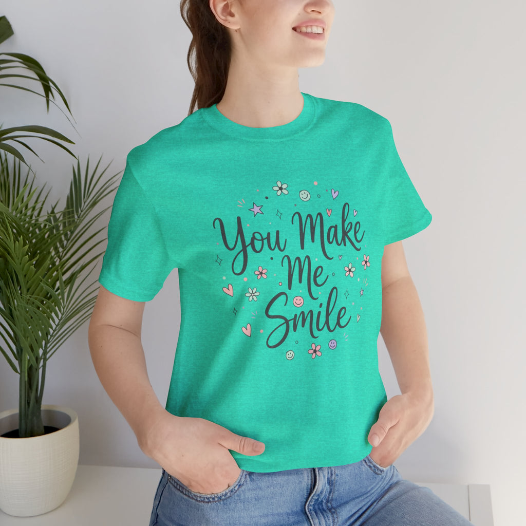 You Make Me Smile Tee | handwritten doodle, sketch aesthetic