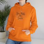 You Make Me Smile Hoodie | hand drawn doodle, handwritten message