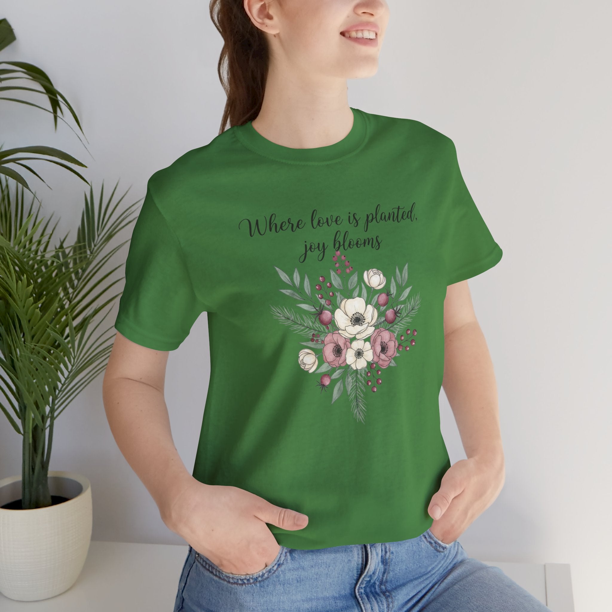 Cottagecore Winter Floral Bouquet T-Shirt