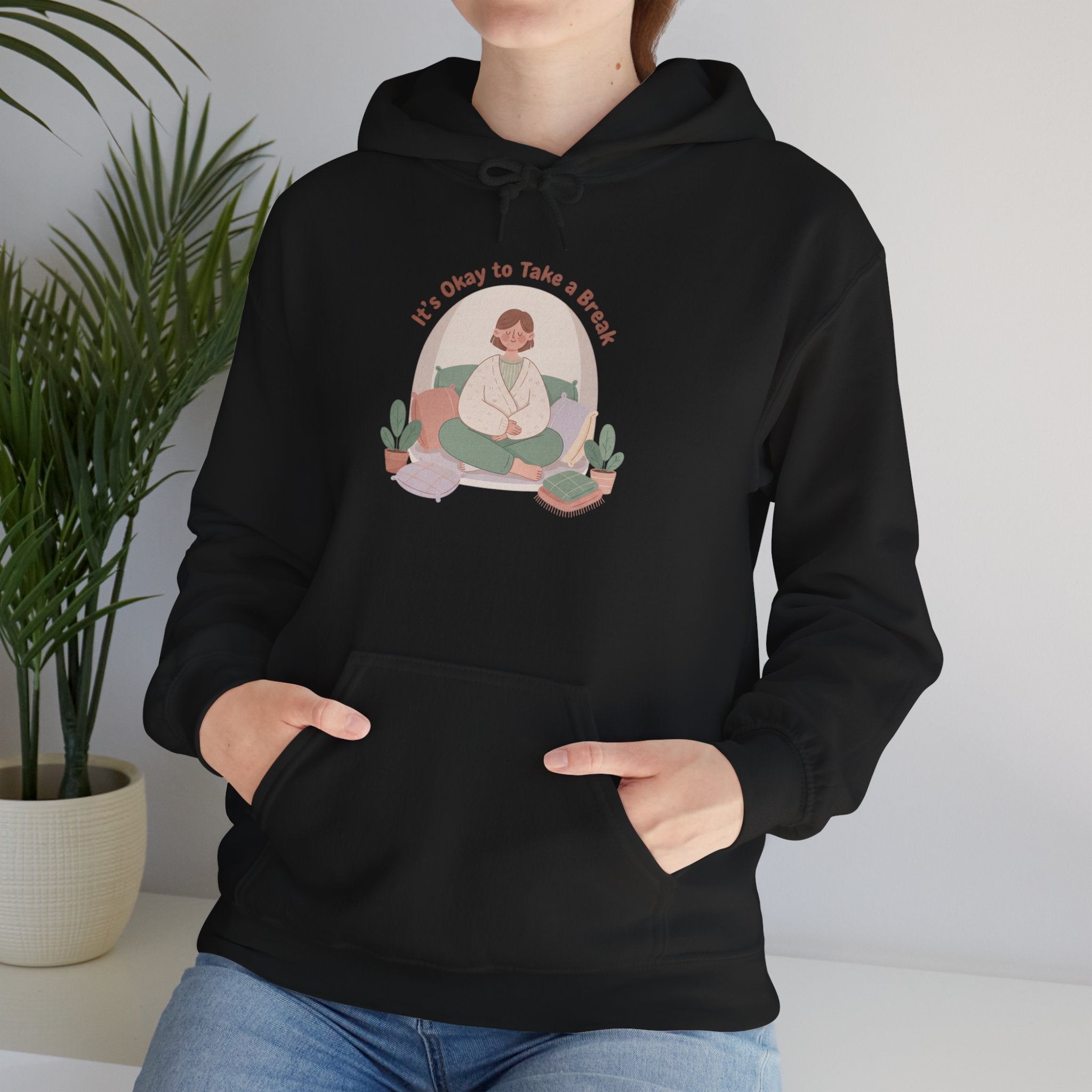 careful with me hoodie | burnout & mental health, self care sweatshirt