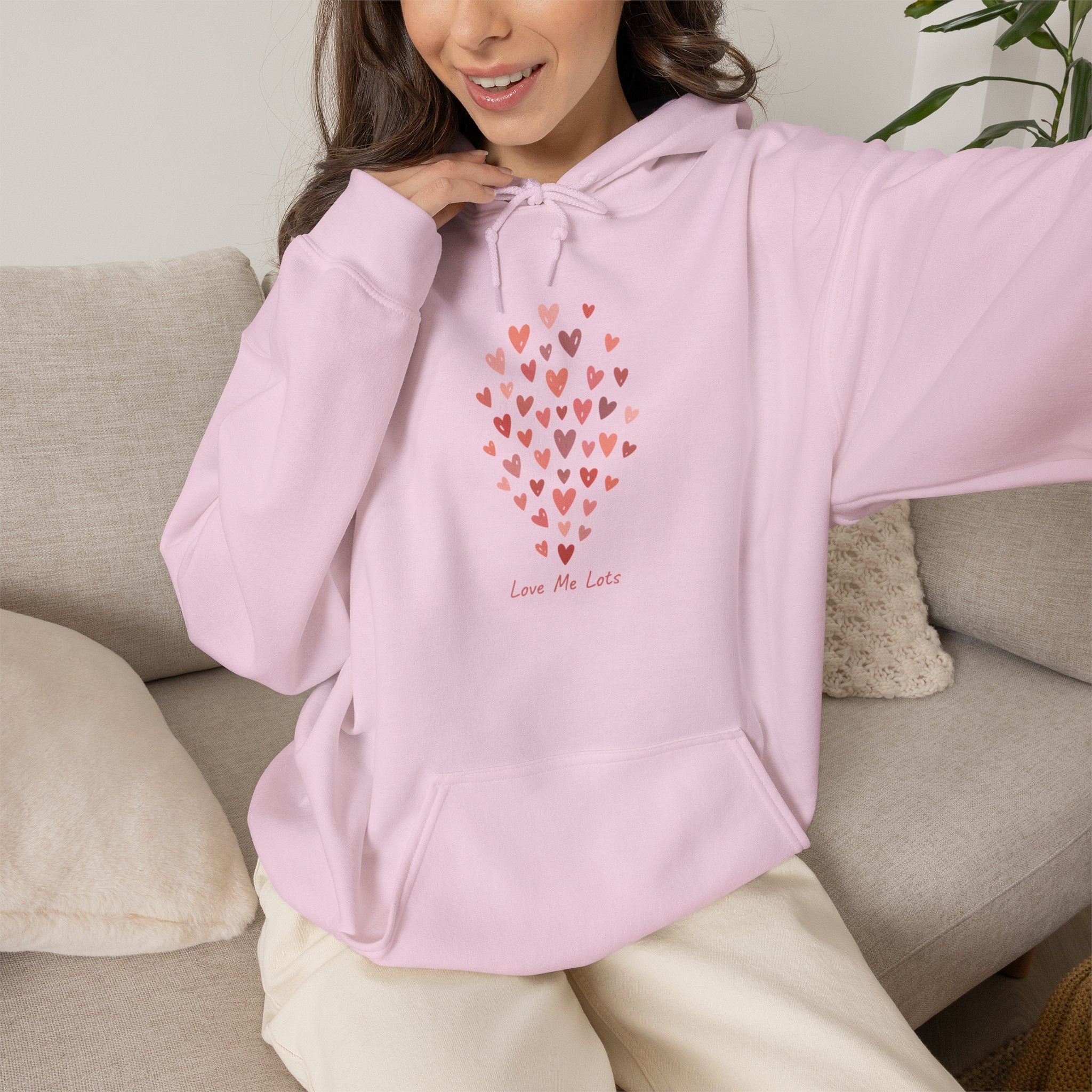 Love Me Lots Tiny Heart Cluster Hoodie