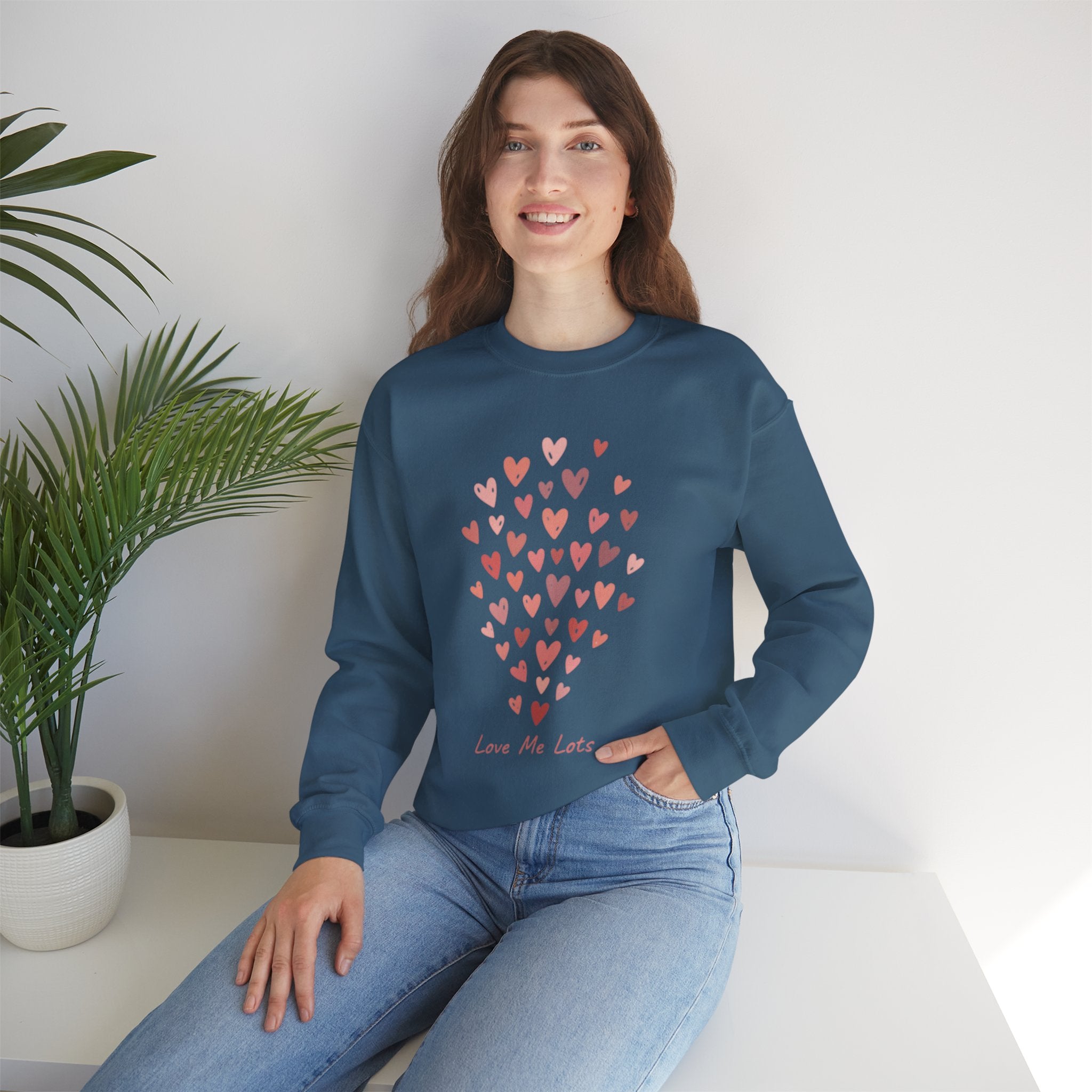 Love Me Lots Tiny Heart Cluster Sweatshirt