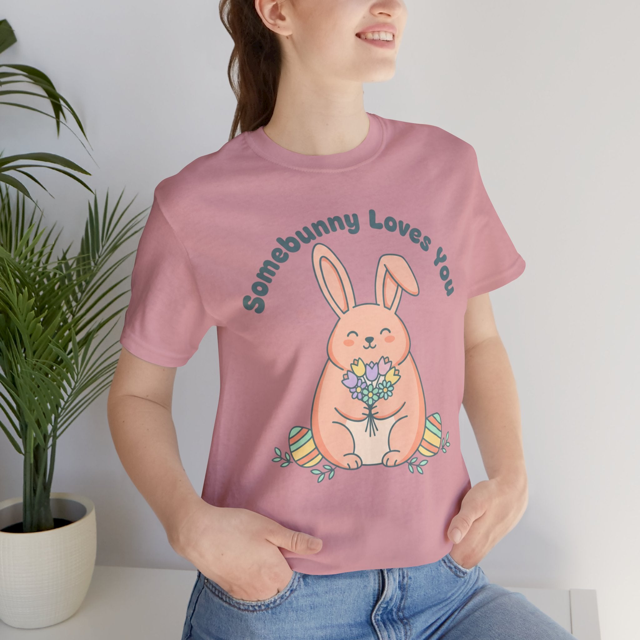 Somebunny Loves You Easter Tee — Cute Bunny Holiday Shirt
