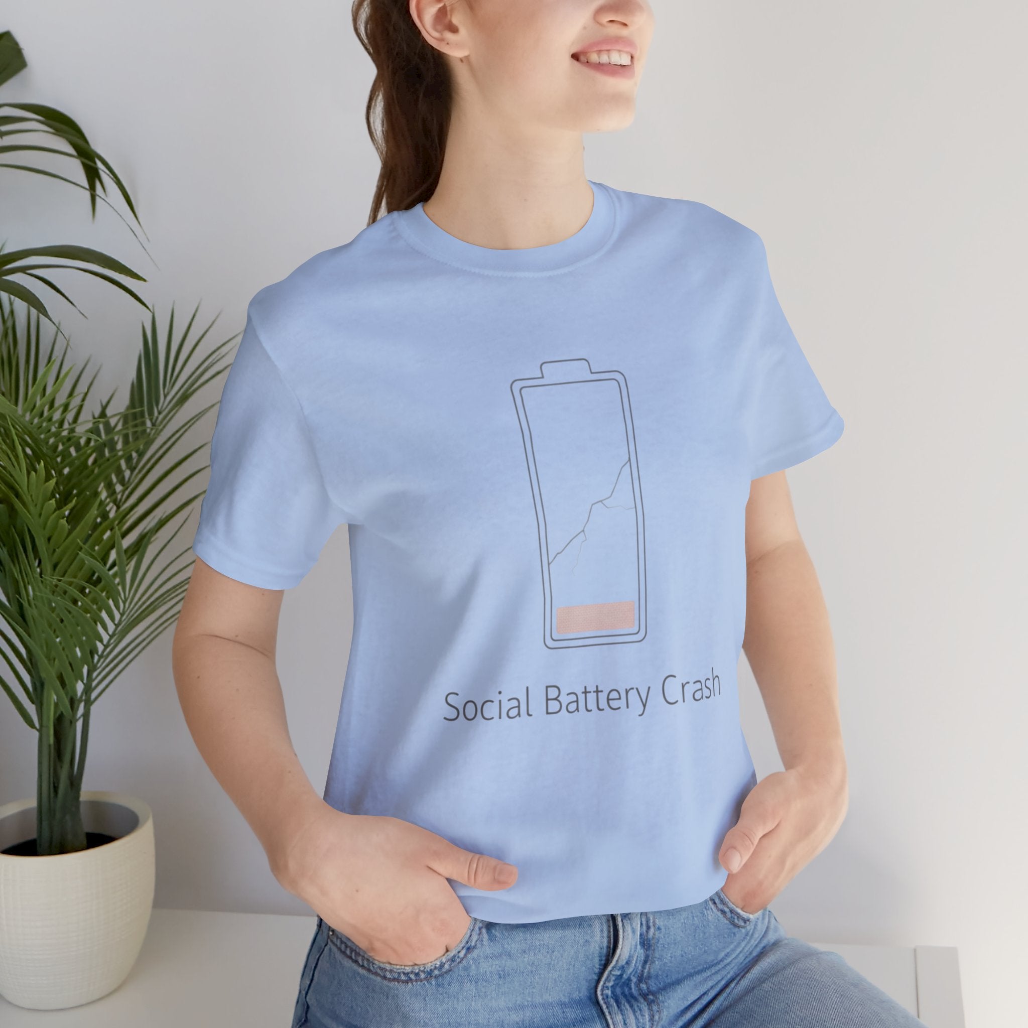 Social Battery Crash Tee