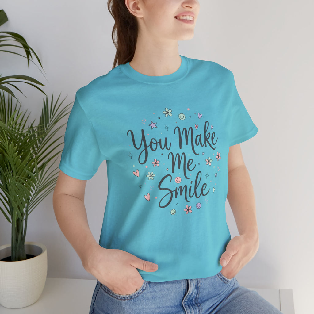 You Make Me Smile Tee | handwritten doodle, sketch aesthetic