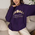 "Embrace Your Cycle of Change" Spiritual Graphic Sweatshirt