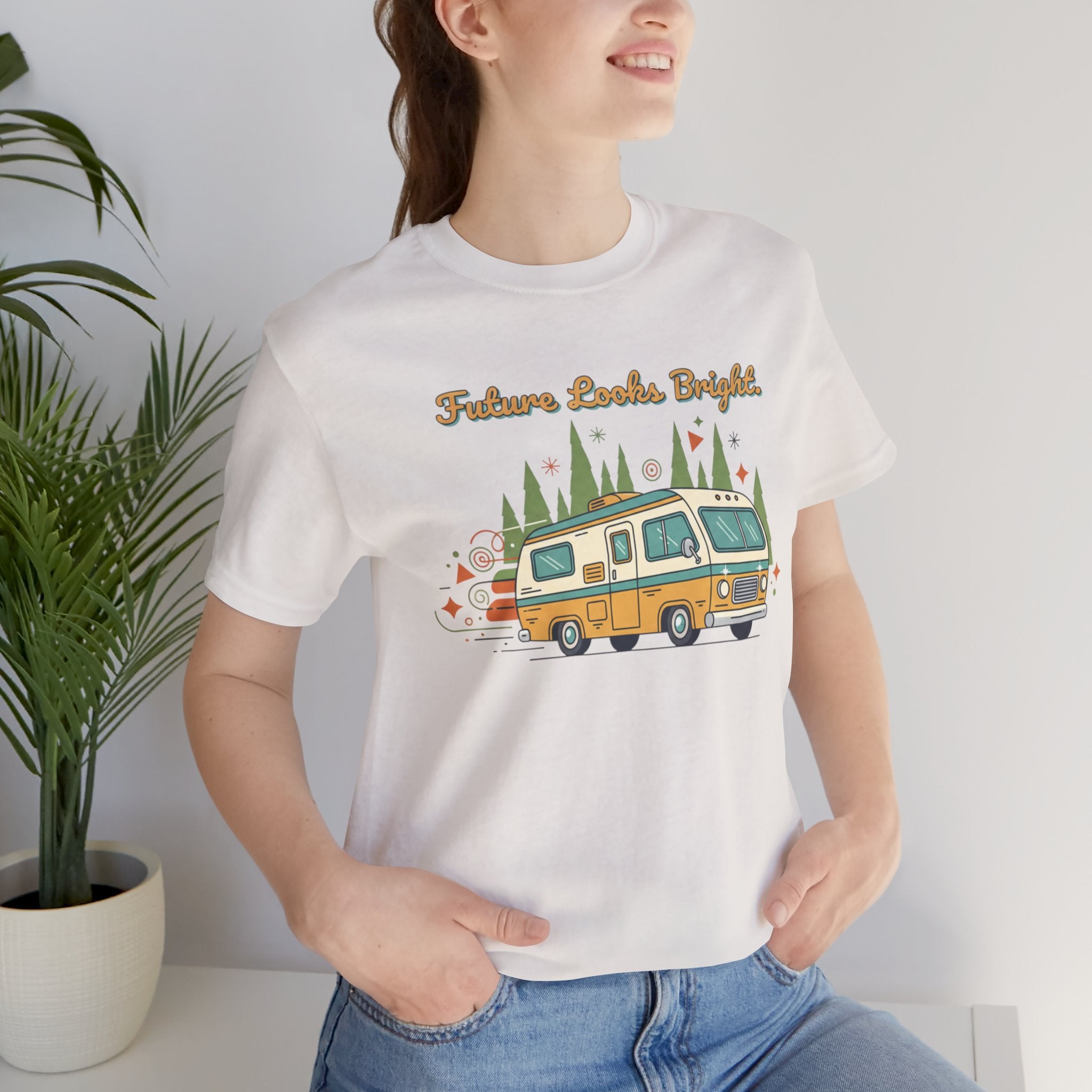 Future Looks Bright Camper Van T‑Shirt