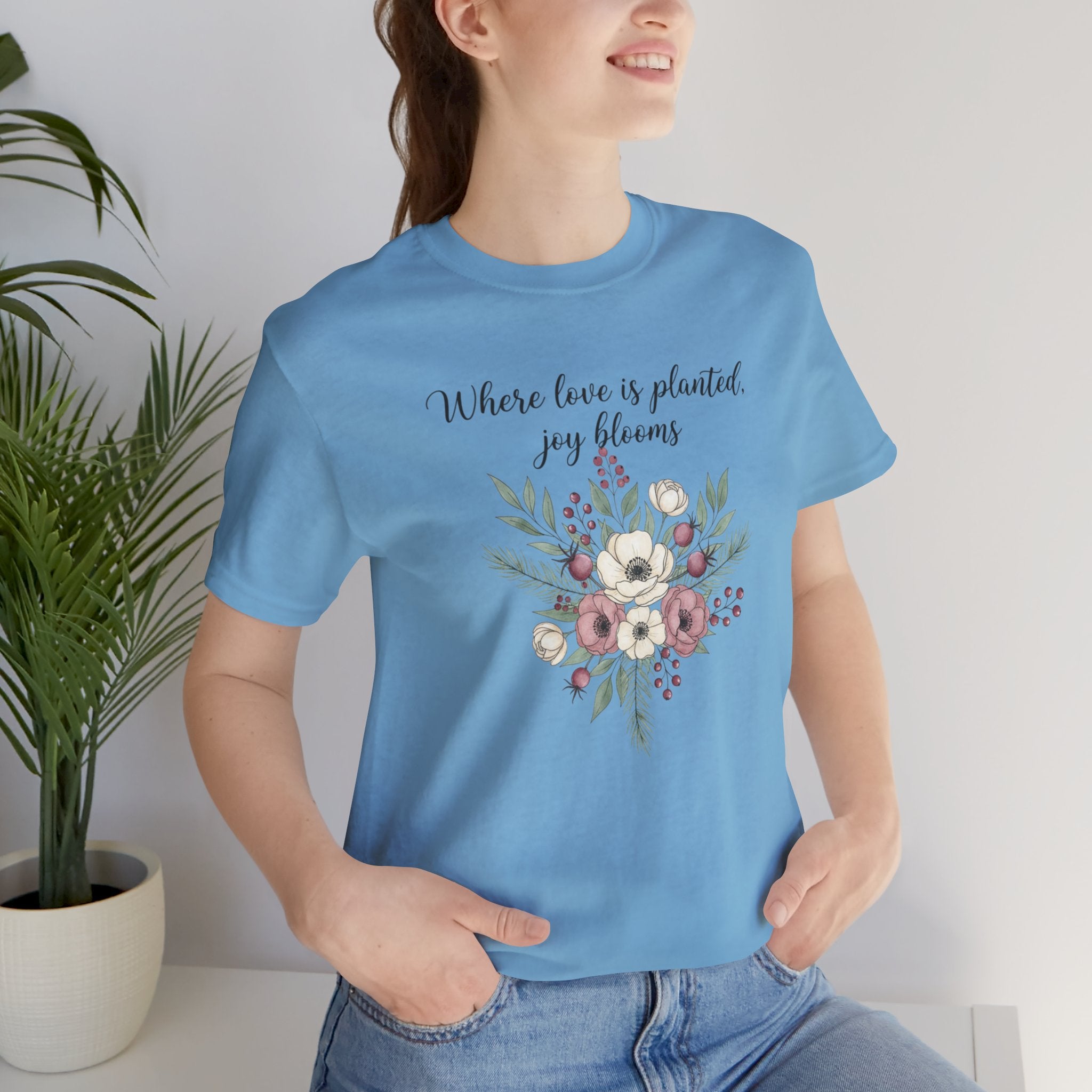 Cottagecore Winter Floral Bouquet T-Shirt