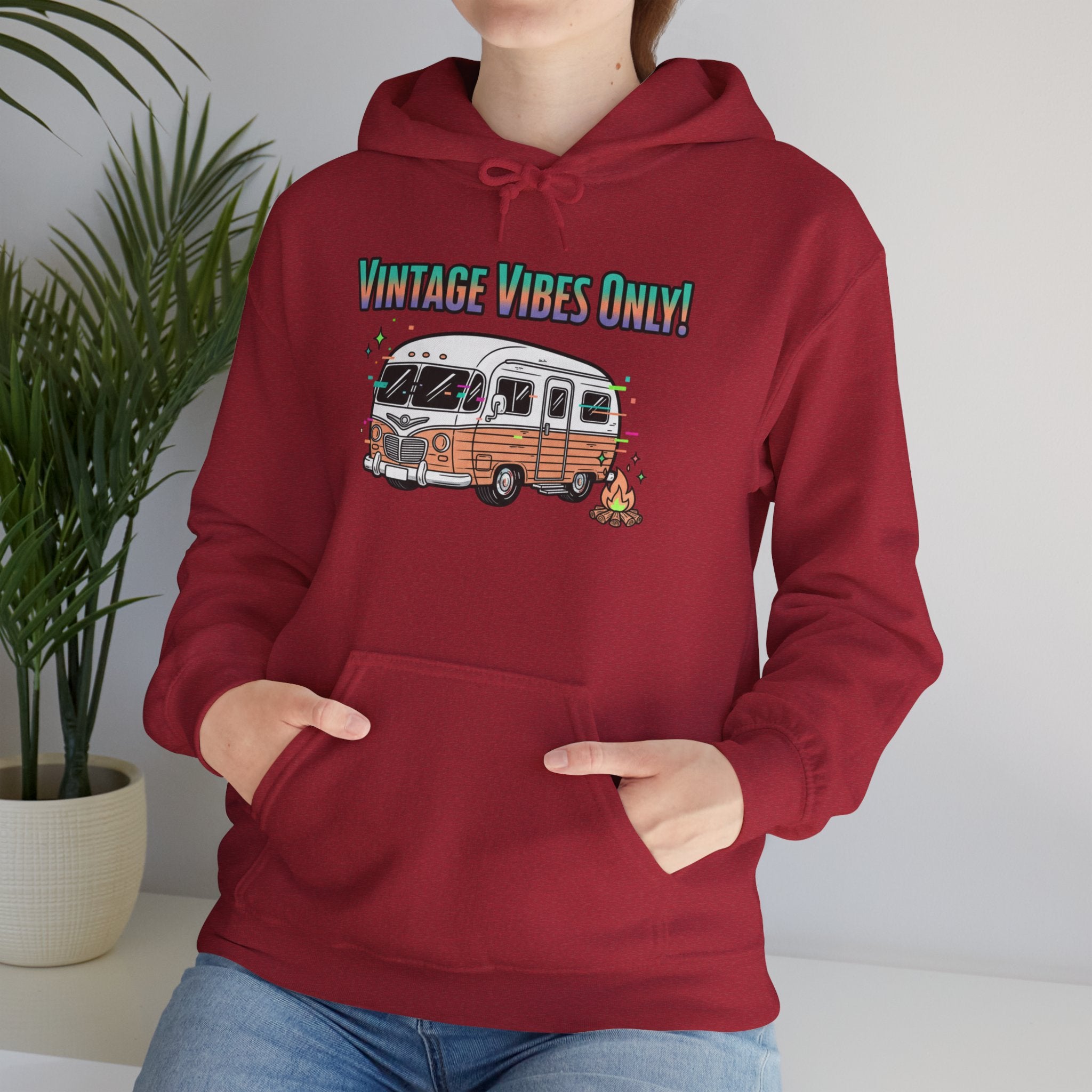 "Vintage Vibes Only" Retro Camper Pullover