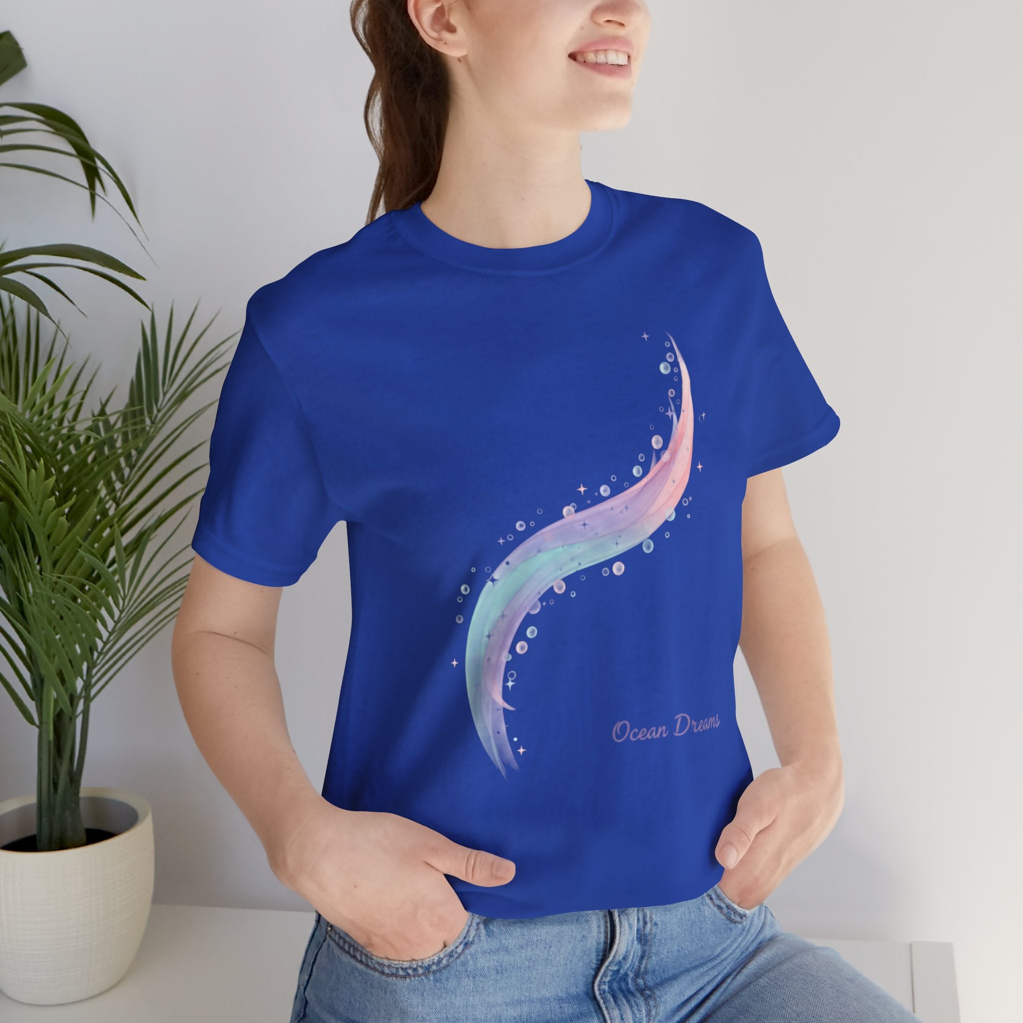 Whimsical Rainbow Wave Tee