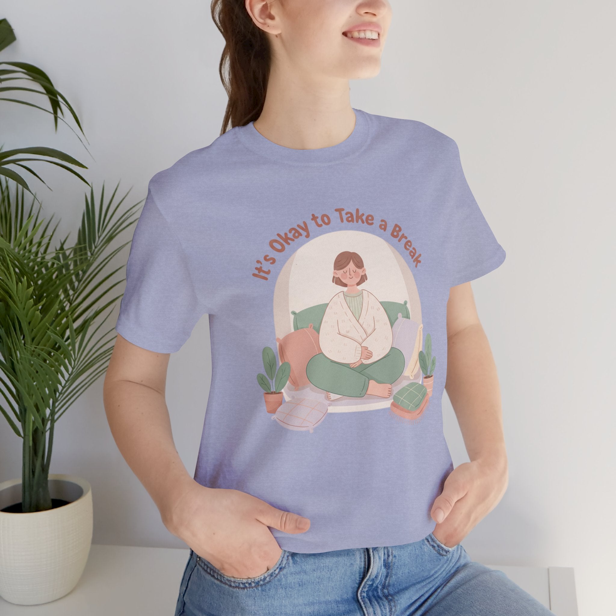 It's Okay to Take a Break Tee | self care shirt, burnout awareness