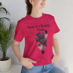 distressed grunge heart tee | Love Is A Beautiful Chaos shirt