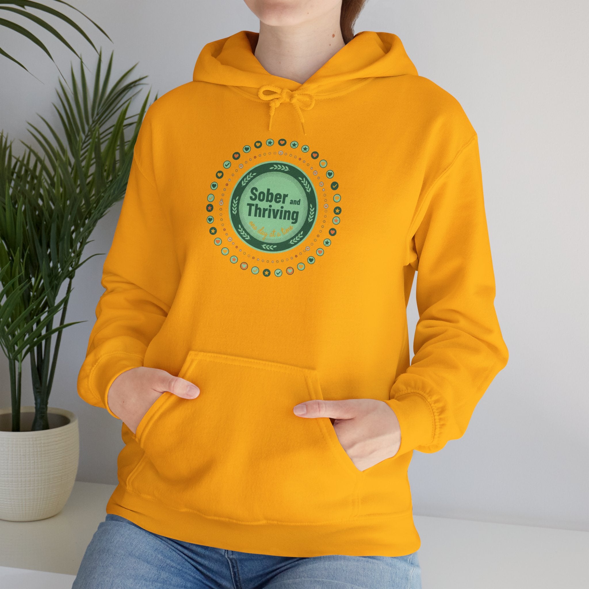 Sober & Thriving Hoodie | Dry January, Sober Curious Badge