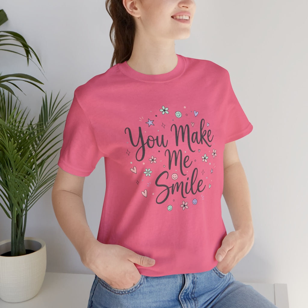 You Make Me Smile Tee | handwritten doodle, sketch aesthetic