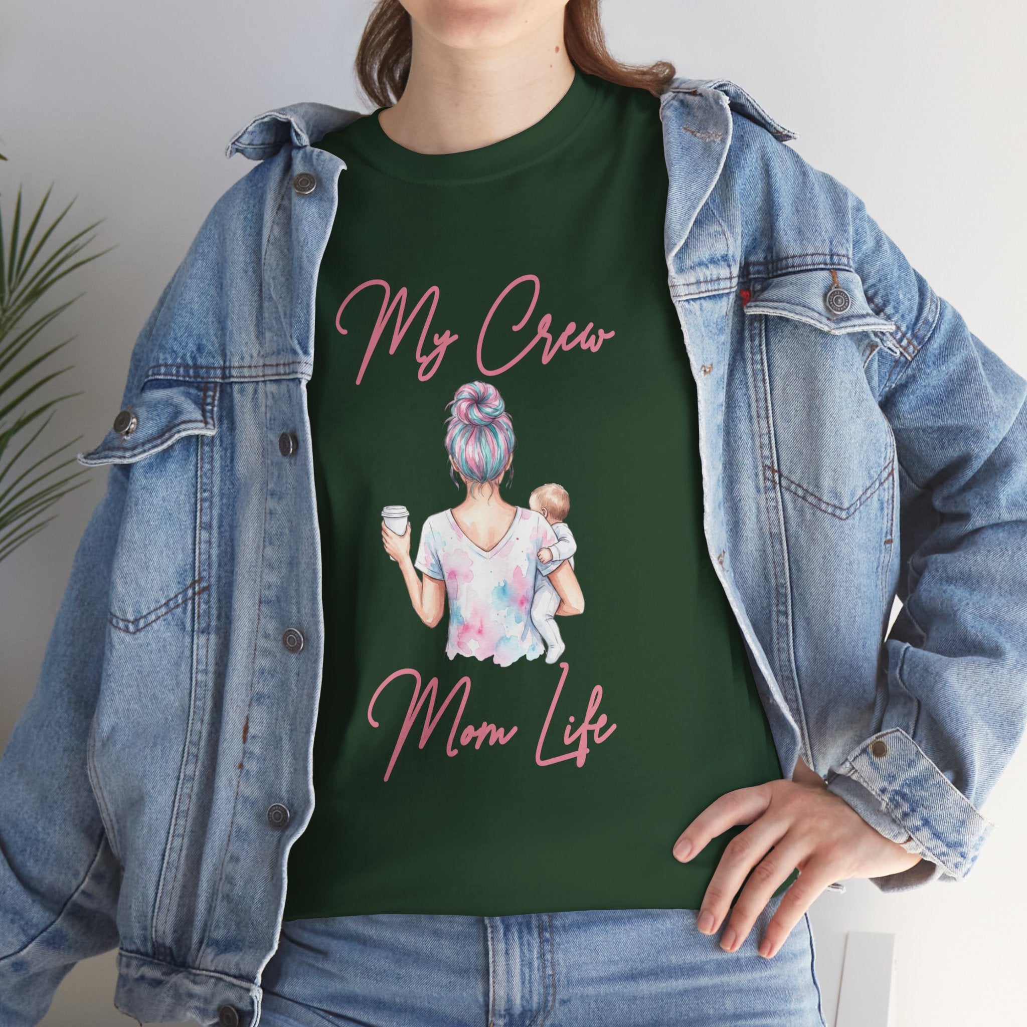 My Crew Mom Life Mom Bun Shirt