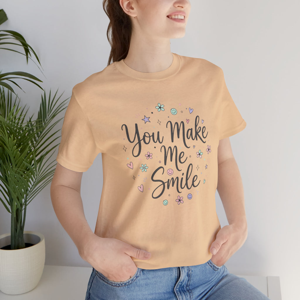 You Make Me Smile Tee | handwritten doodle, sketch aesthetic