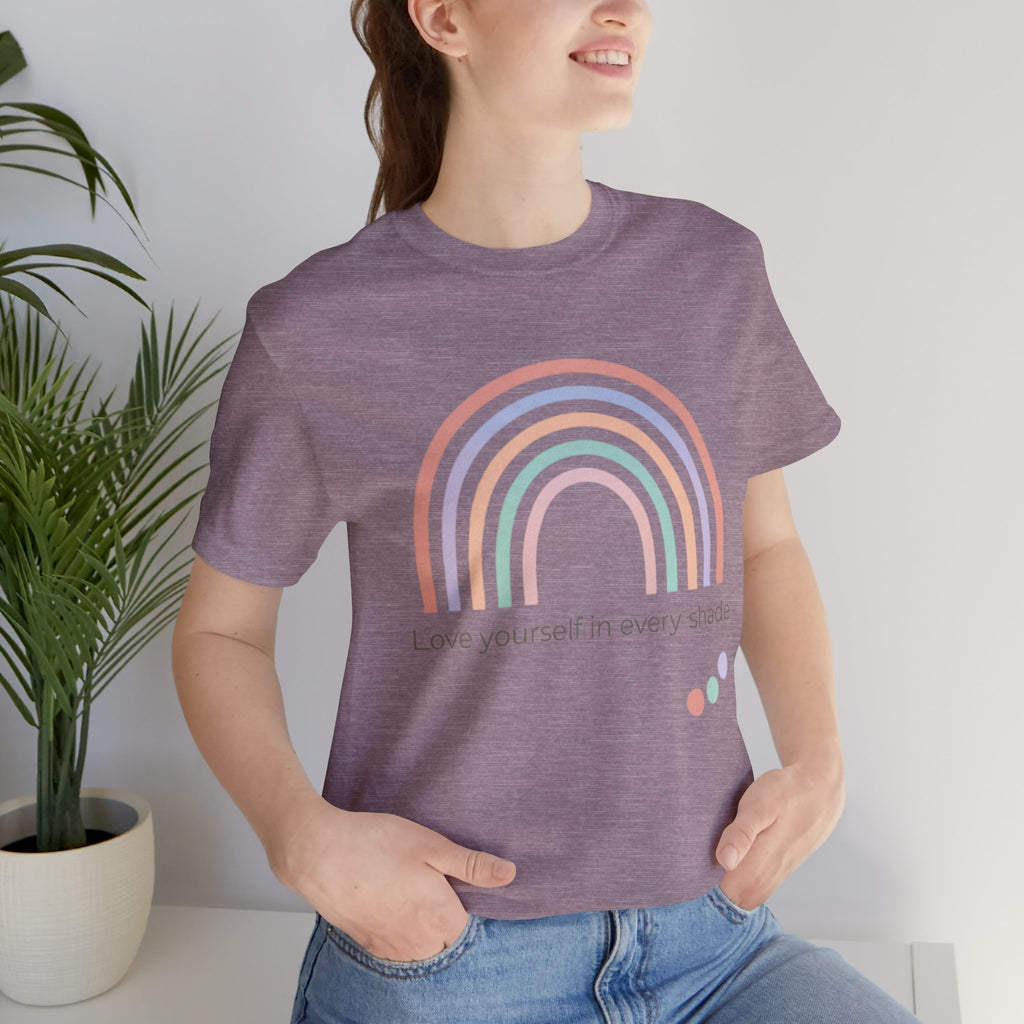 Muted Pastel Rainbow Tee | pastel rainbow shirt, retro rainbow art