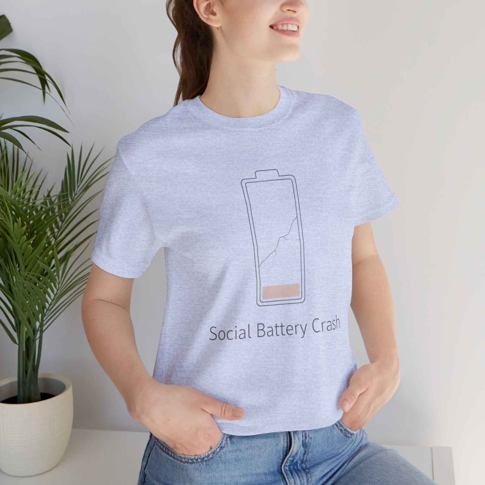 Social Battery Crash Tee