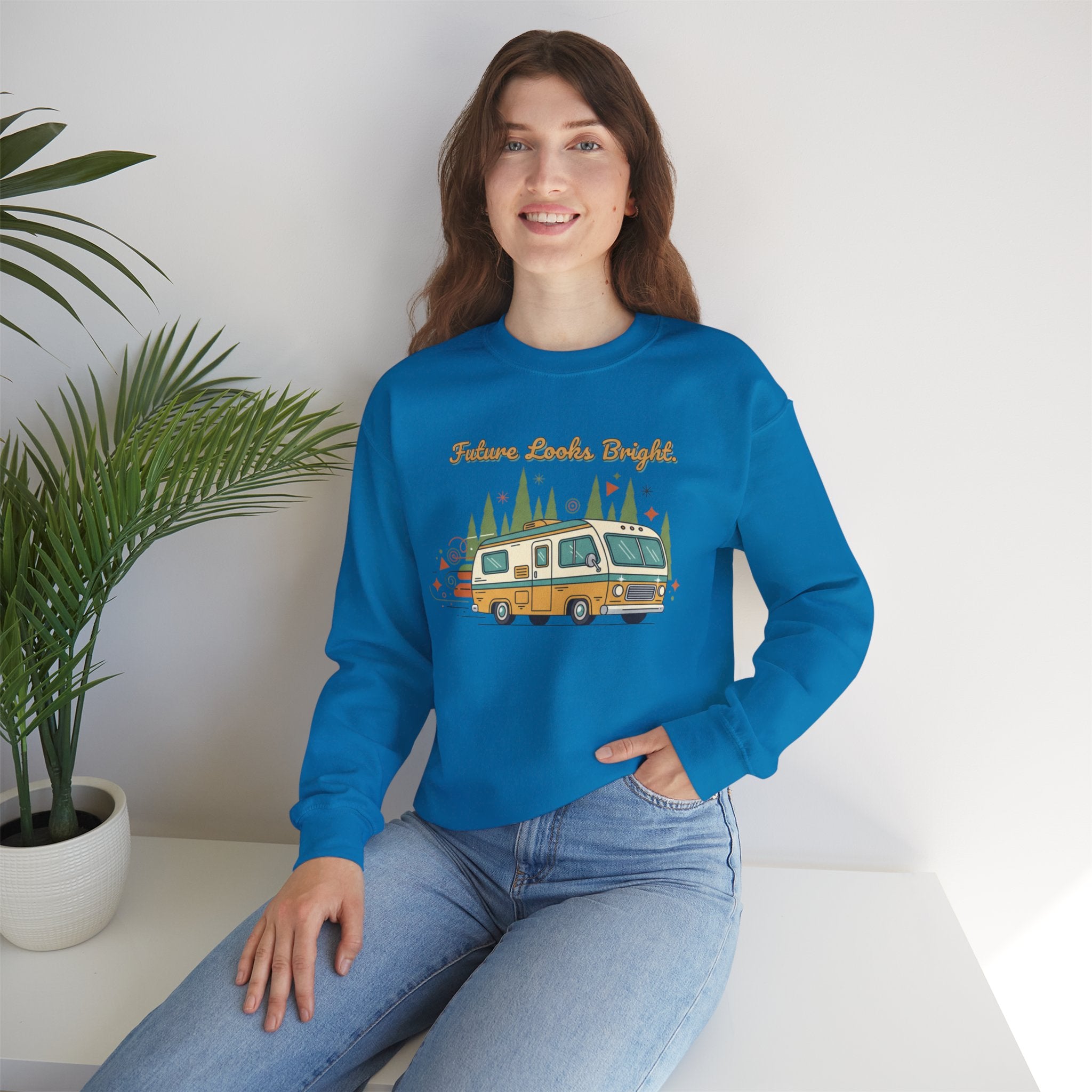 Future Looks Bright RV Camper Graphic Crewneck