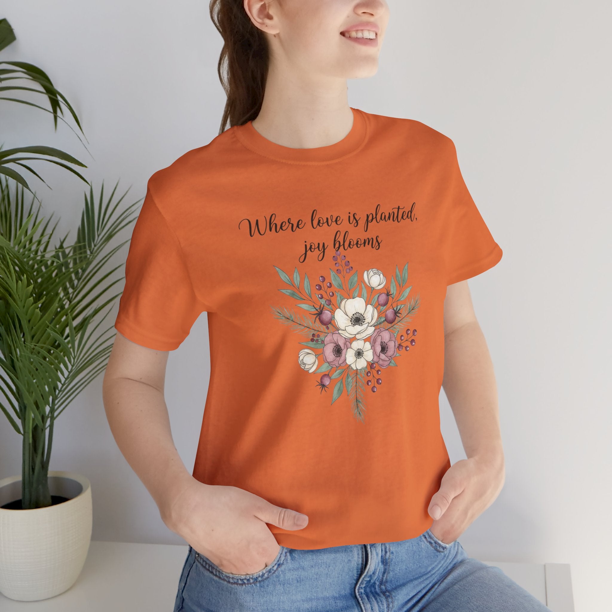 Cottagecore Winter Floral Bouquet T-Shirt