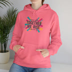Together We Rise Hoodie | empowerment slogan, feminist apparel