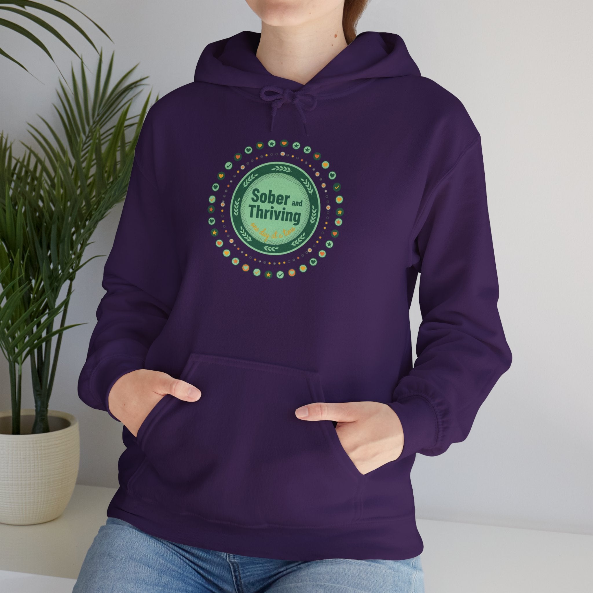 Sober & Thriving Hoodie | Dry January, Sober Curious Badge