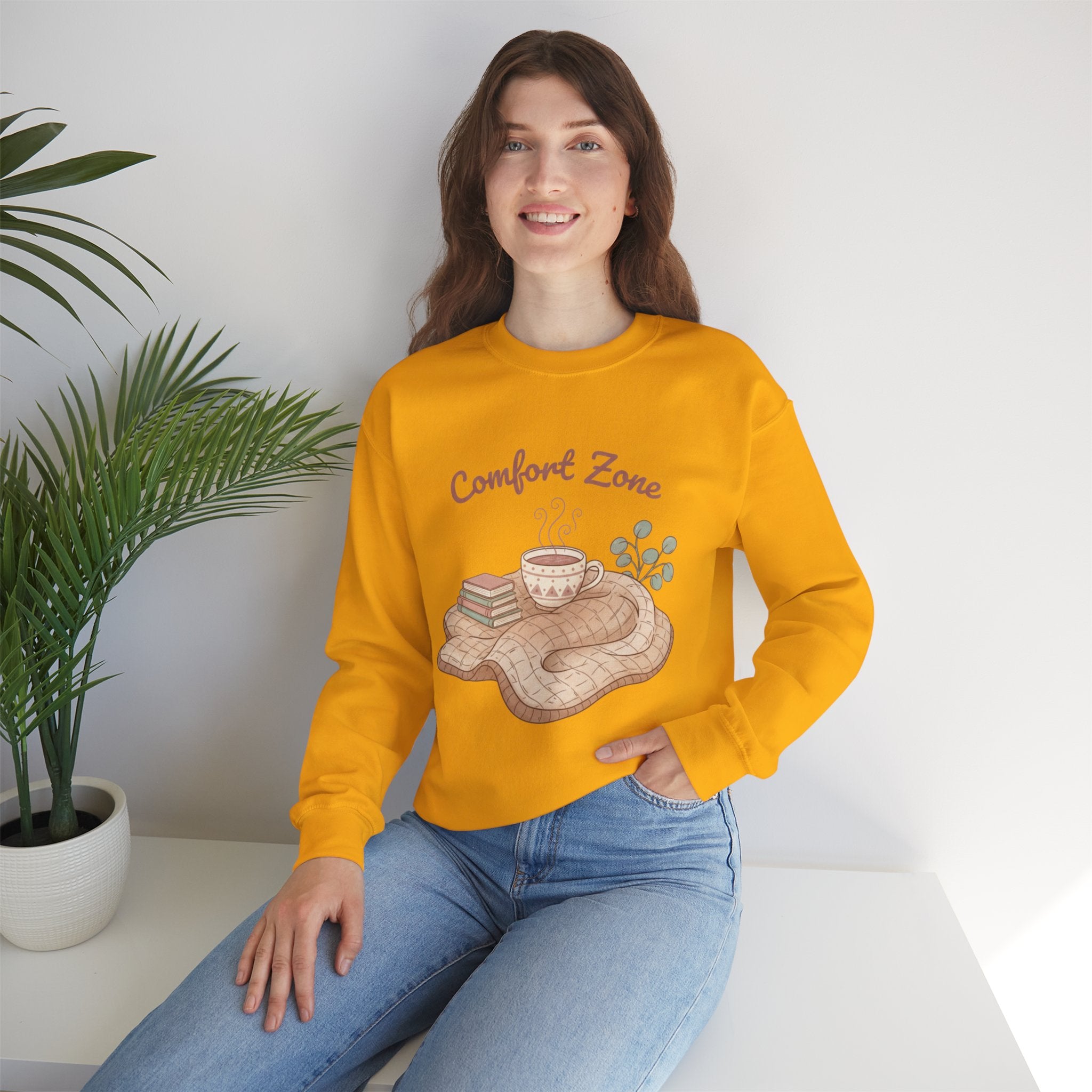 Comfort Zone Crewneck Sweatshirt — Homebody Introvert Pullover
