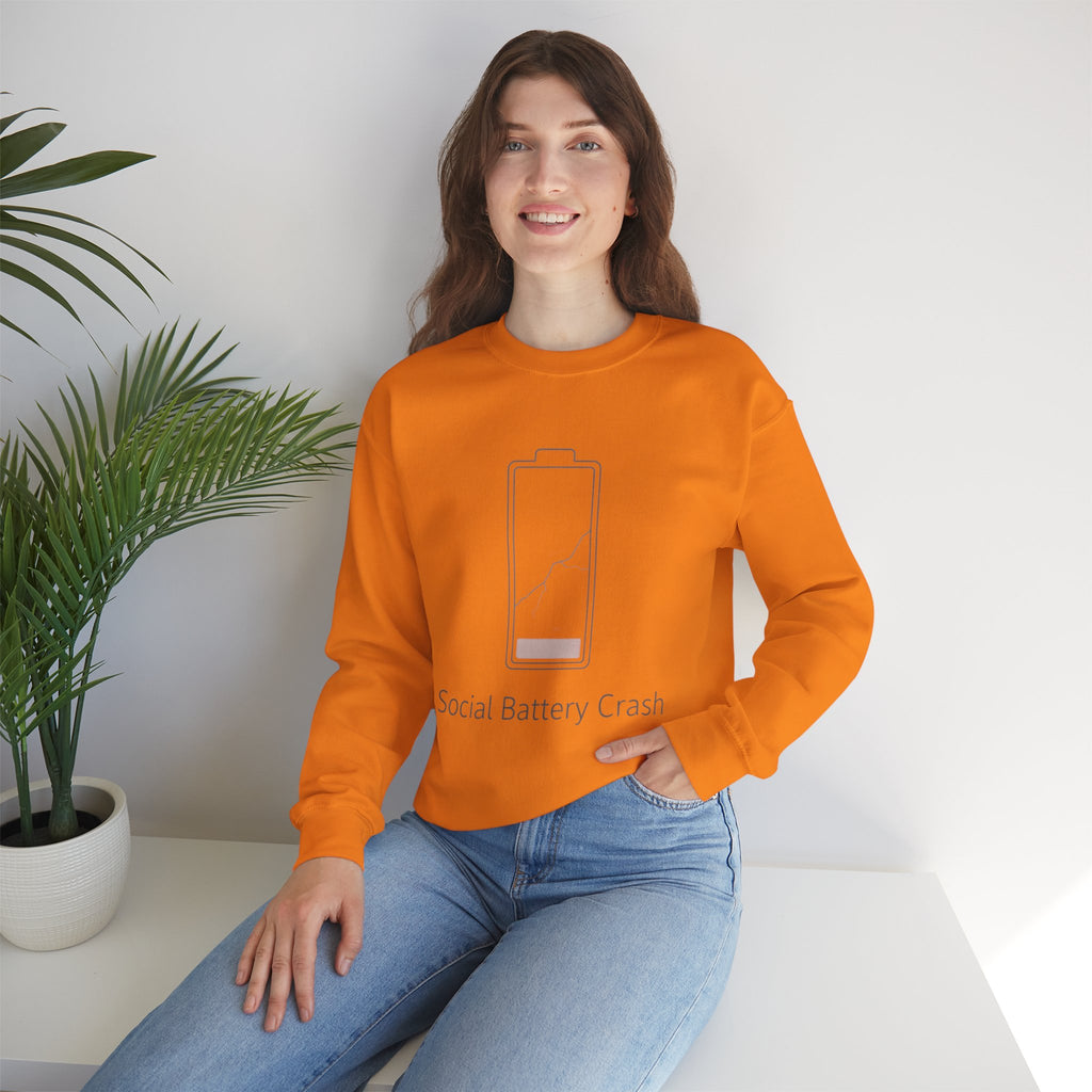 Social Battery Crash Sweatshirt