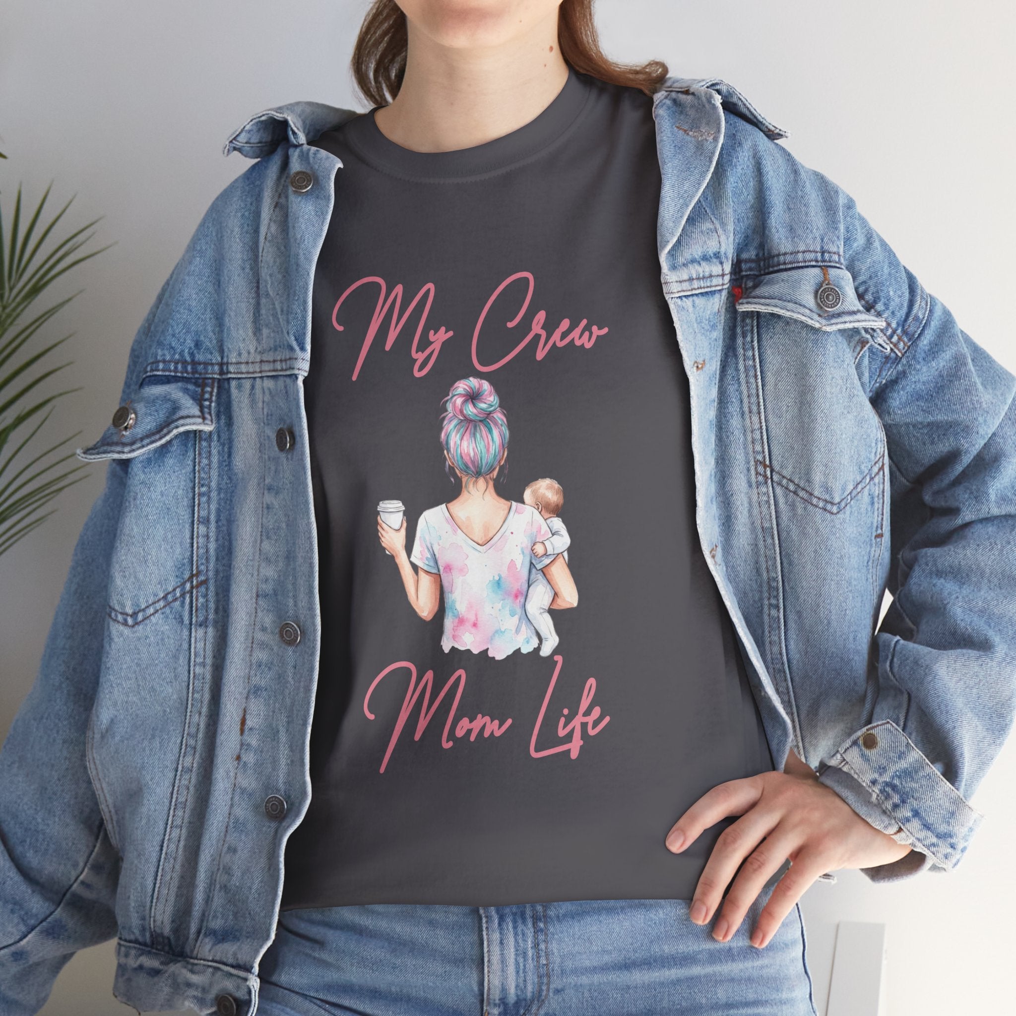 My Crew Mom Life Mom Bun Shirt